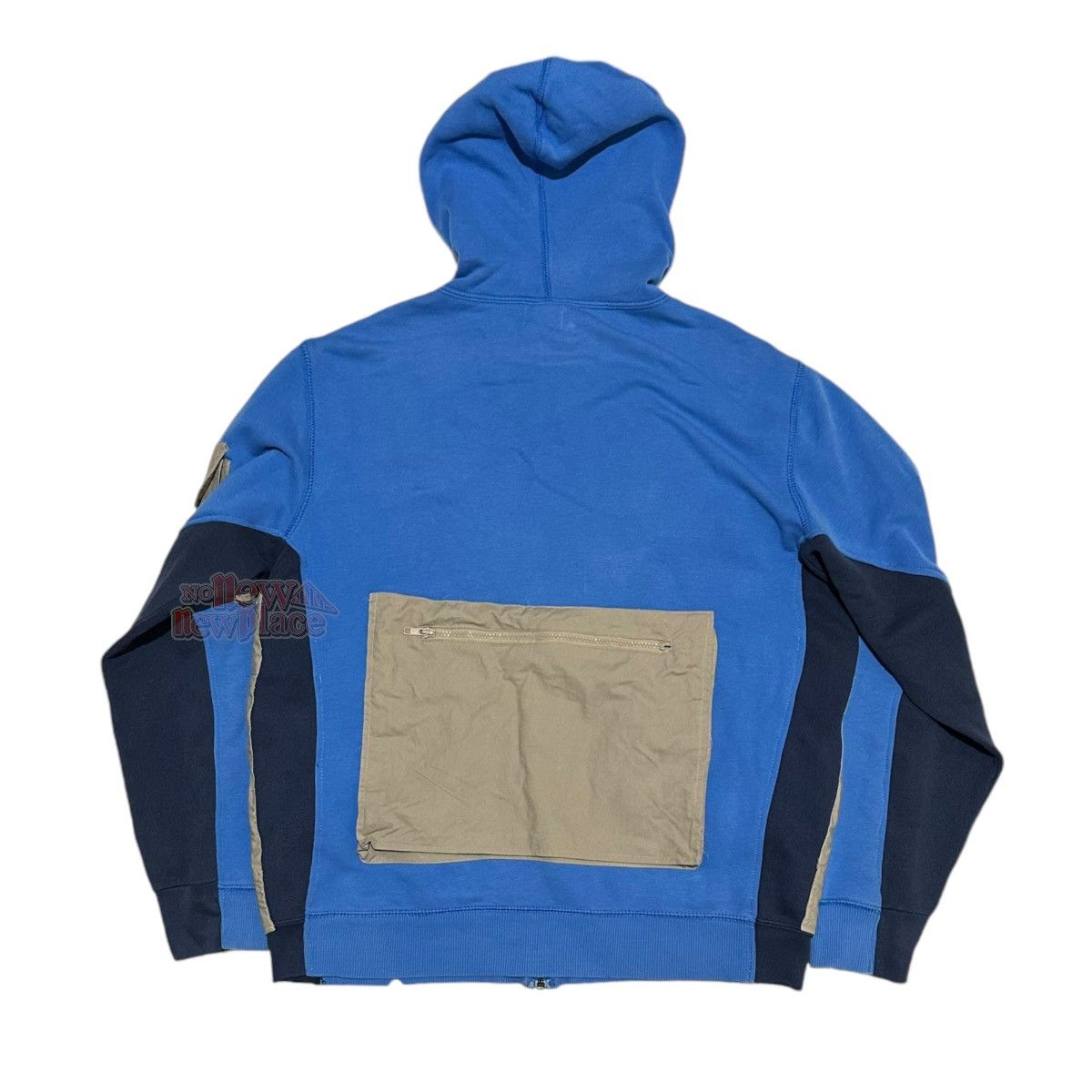 Nike Nike Blue 2Tone Vest edition “Mills” 593 Reworked Hoodie Size US XL / EU 56 / 4 - 4 Thumbnail