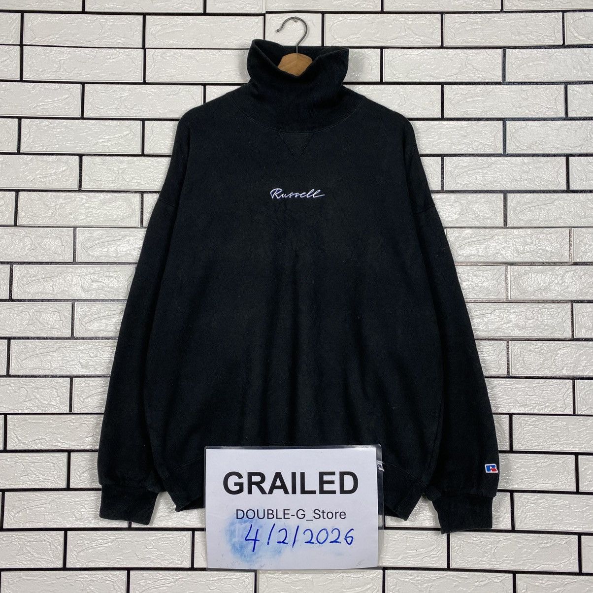 Japanese Brand 📌Vintage Sweatshirt Turtle Neck Russell Athletic Size US M / EU 48-50 / 2 - 1 Thumbnail