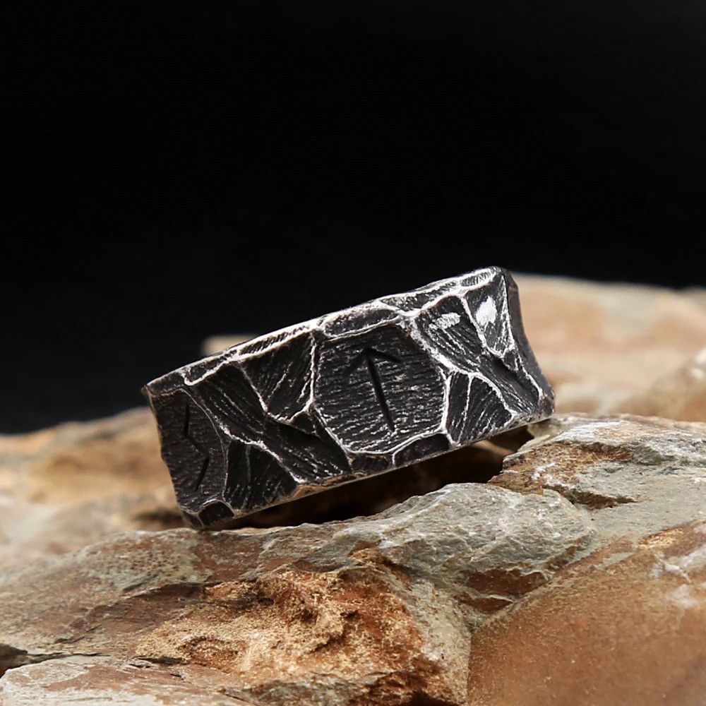 Jewelry Vintage Stainless Steel Nordic Viking Ring Size ONE SIZE - 2 Thumbnail