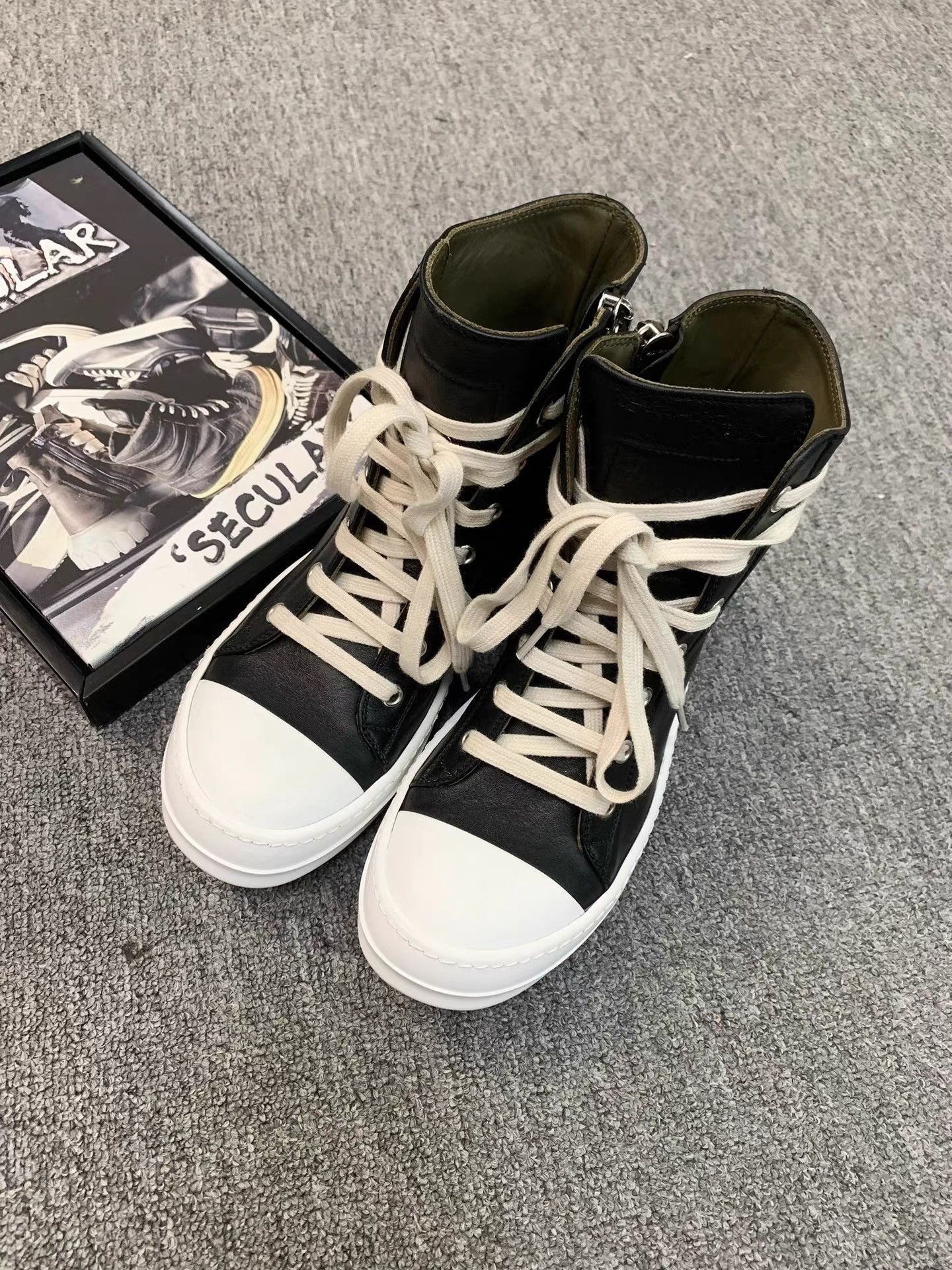 Rick Owens Rick Owens Mainline Smooth Leather Big Converse K34 Size US 6 / IT 36 - 3 Thumbnail