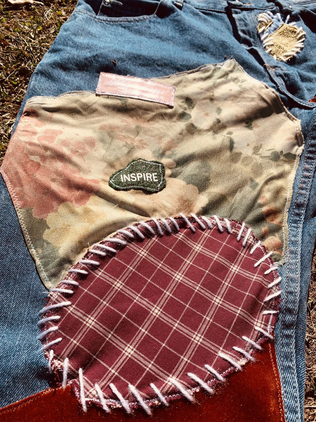 Designer × Handmade The H.Simmons | Hillbilly Patchwork denim | Custom 1 of 1 Size US 36 / EU 52 - 2 Thumbnail