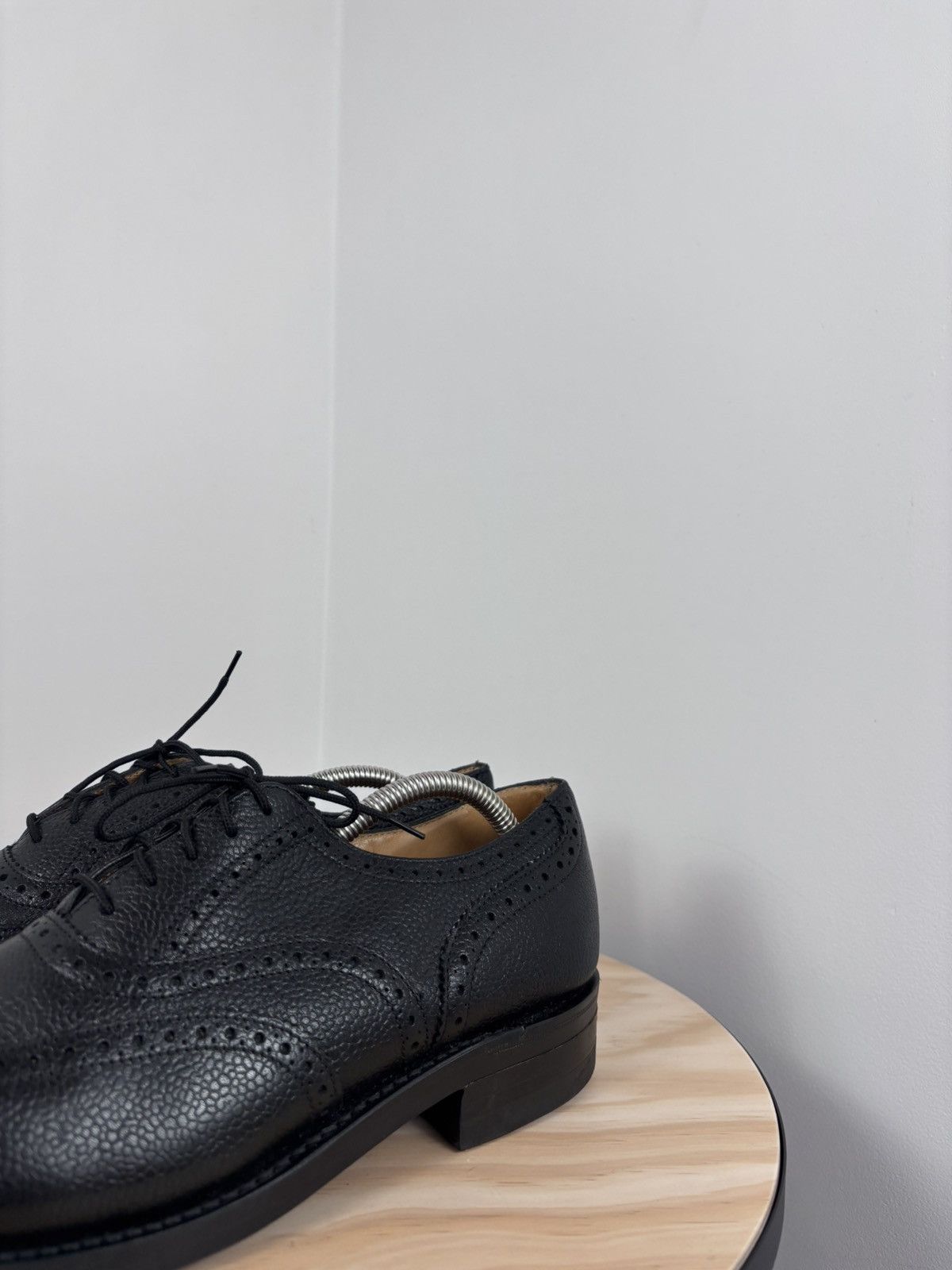 These Glory Days These Glory Days Bespoke Men’s Black Leather Oxford Shoes Size US 8 / EU 41 - 9 Thumbnail