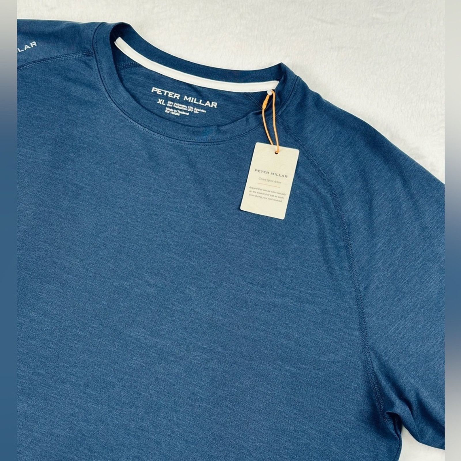 Peter Millar Peter Millar Mens XL Active Navy Blue Performance Golf Shirt Size US XL / EU 56 / 4 - 4 Thumbnail