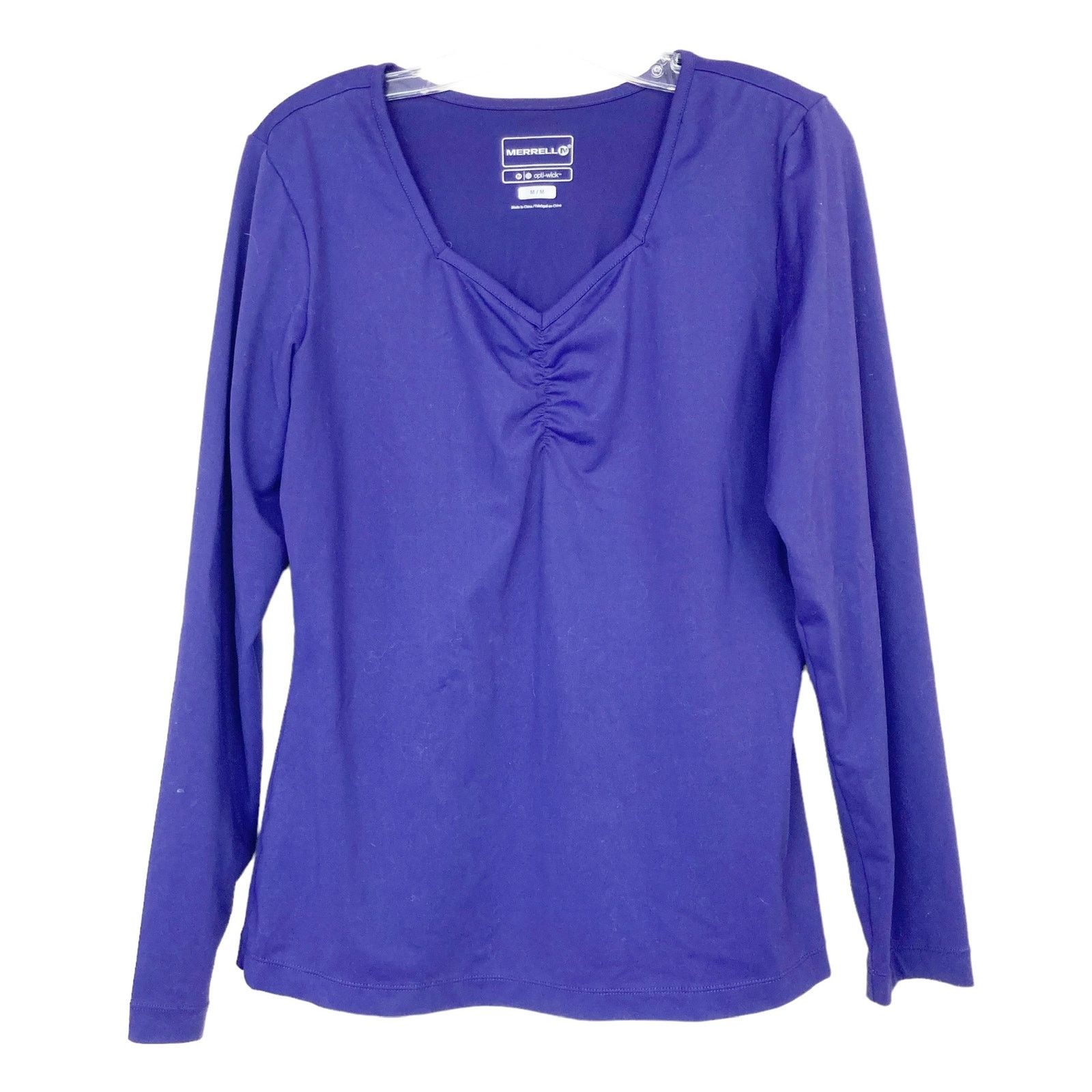 Merrell Merrell Optiwick Purple Long Sleeve Shirt Sz M Size M / US 6-8 / IT 42-44 - 5 Thumbnail