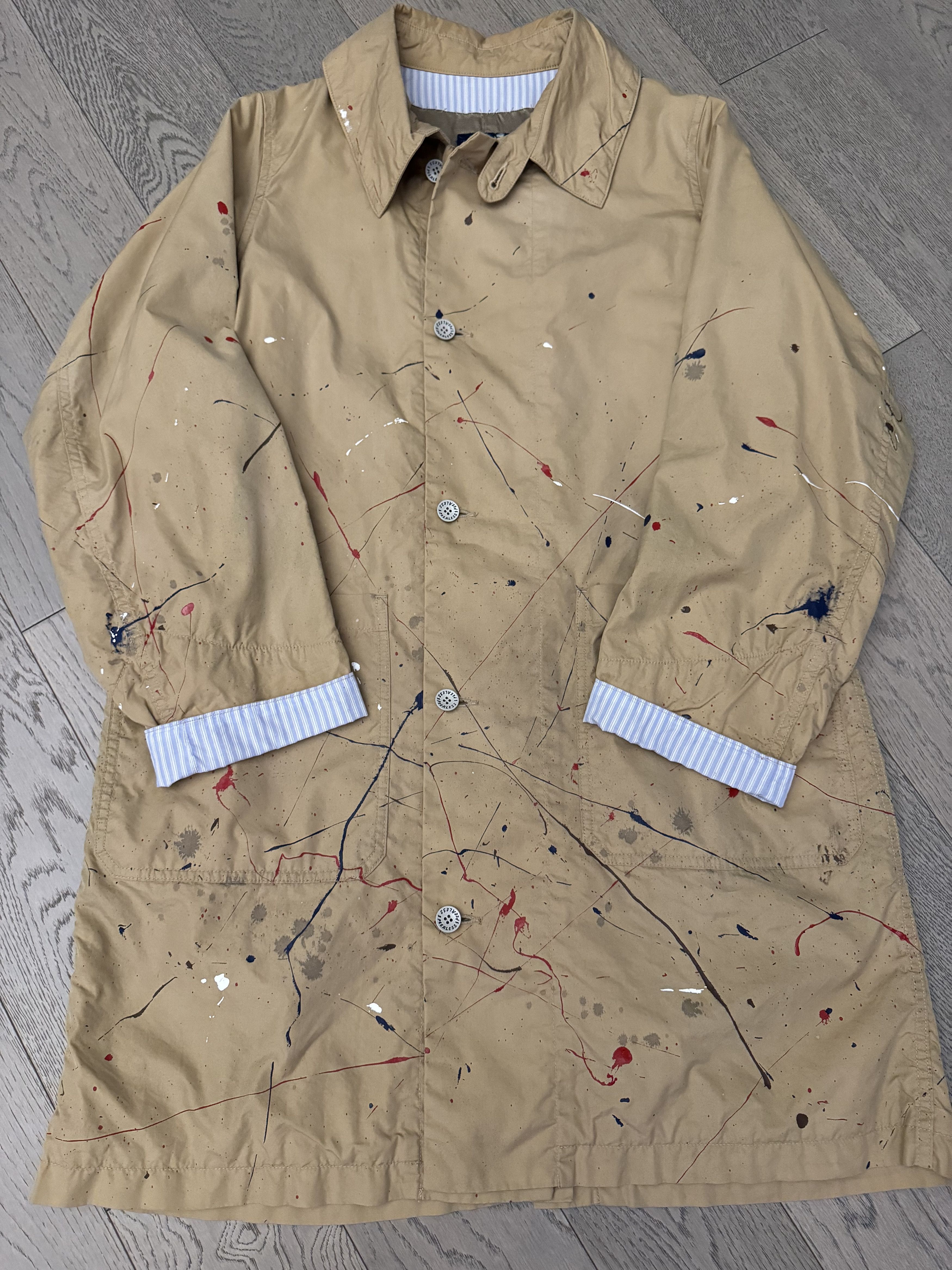 image of Visvim Ict Grease Monkey Coat in Beige, Men's (Size Small)