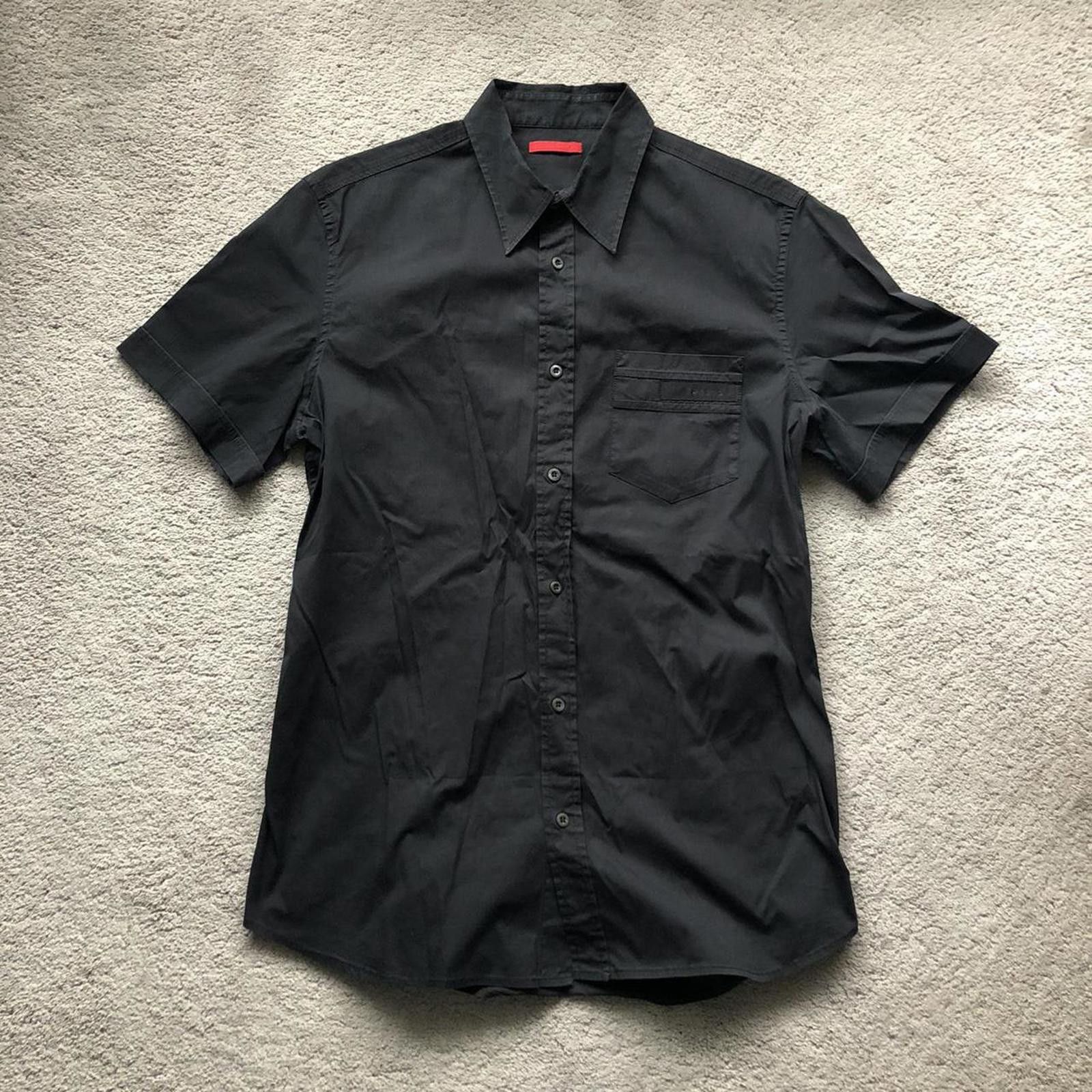 Prada Vintage Prada Short Sleeve Button Up Shirt Size US L / EU 52-54 / 3 - 1 Thumbnail