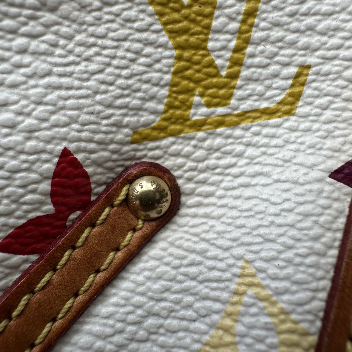 Louis Vuitton × Takashi Murakami Auth Louis Vuitton x Takashi Murakami Multicolore Leonor Bag Size ONE SIZE - 7 Thumbnail