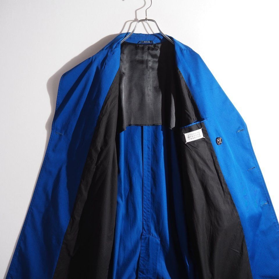 Maison Margiela Maison Margiela 10 Blue Cotton Trench Coat Size 48 Size US M / EU 48-50 / 2 - 5 Thumbnail