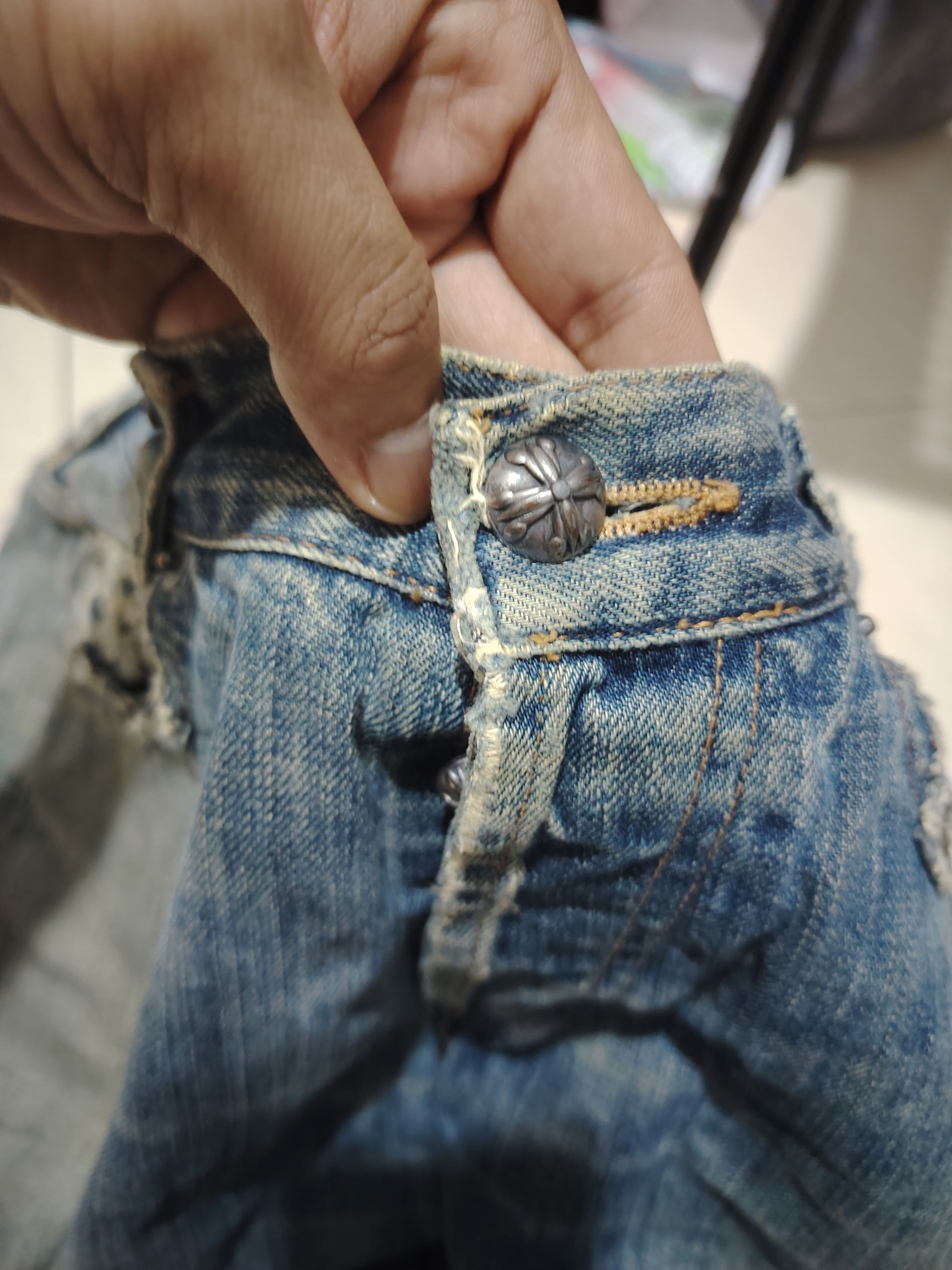 Versace × Versus Versace Versus Versace Distressed Jeans Size US 35 - 4 Thumbnail