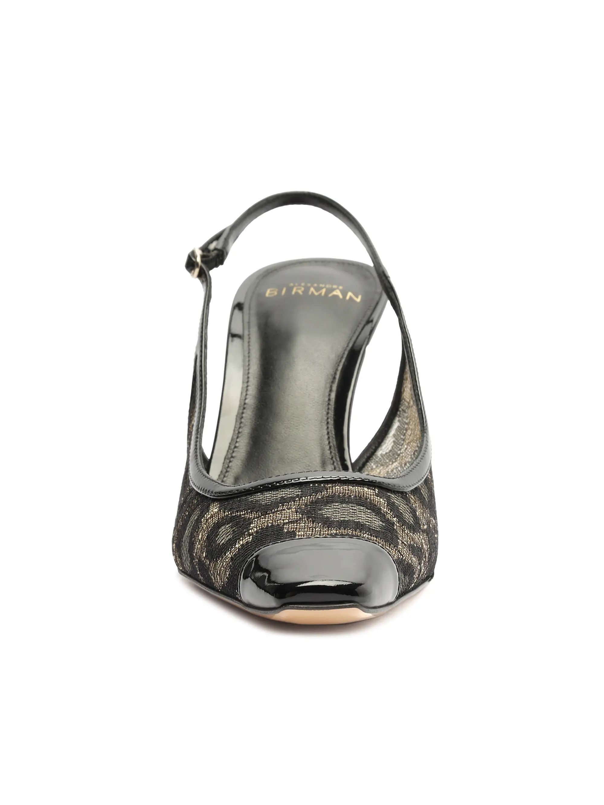Alexandre Birman os11x1225 Olivia 85MM Printed Slingback Pumps in Black Size US 7.5 / IT 37.5 - 7 Thumbnail