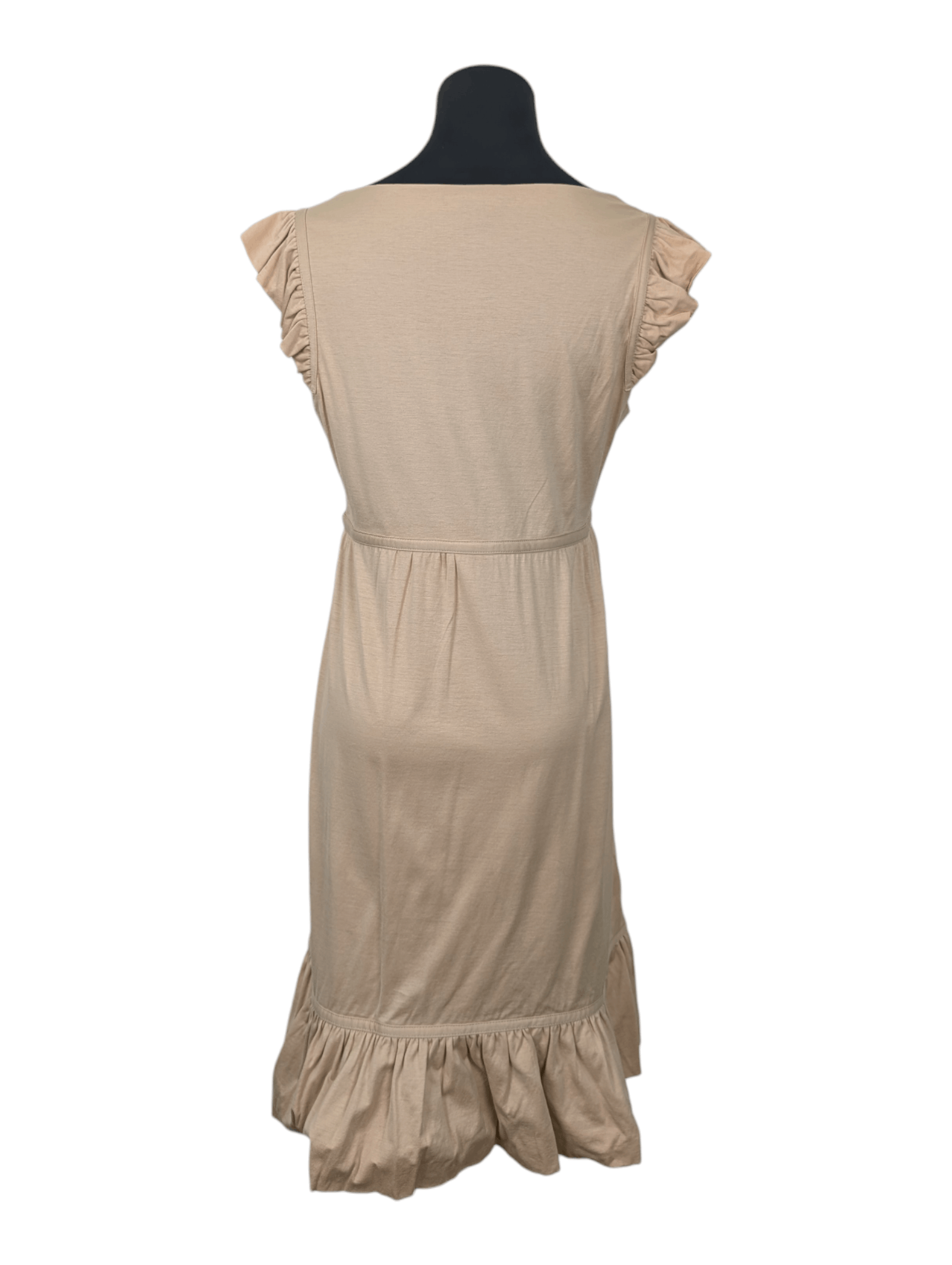 Louis Vuitton Louis Vuitton Beige Dress With Ruffle Collar Size XS / US 0-2 / IT 36-38 - 2 Thumbnail
