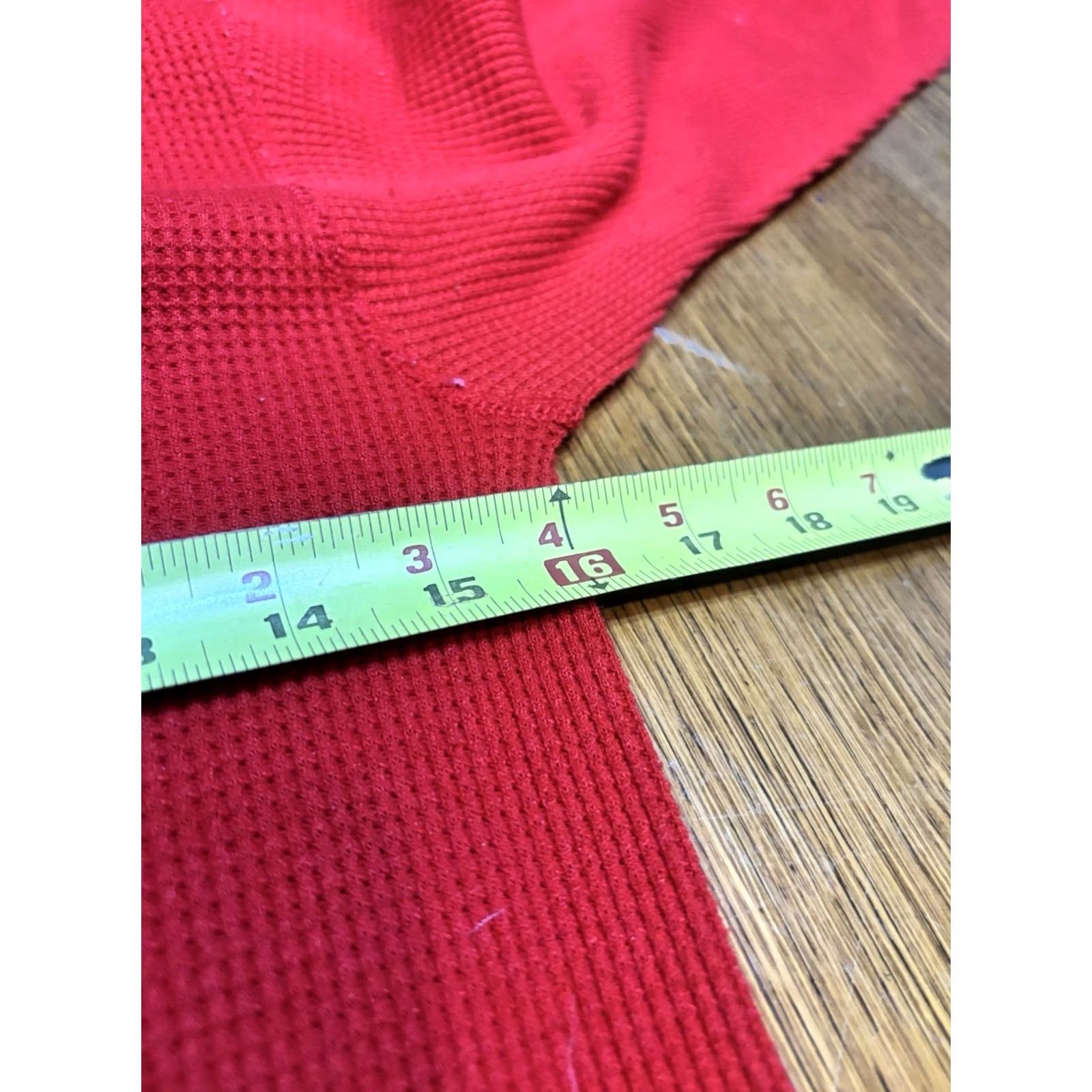 Vintage VINTAGE 80s Solid Red Waffle Knit Thermal Shirt Mens S Long Sleeve Size US S / EU 44-46 / 1 - 2 Thumbnail