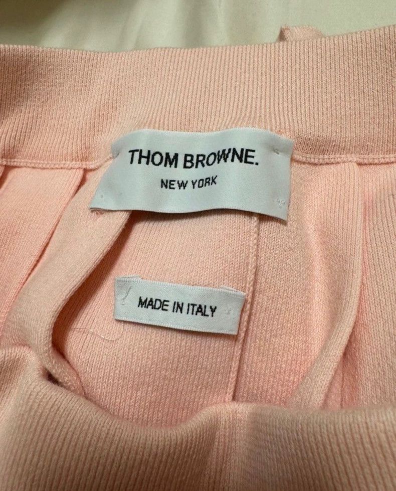 Thom Browne Thom Browne A pink knit pleated skirt Size 24" / US 00 / IT 34 - 5 Thumbnail