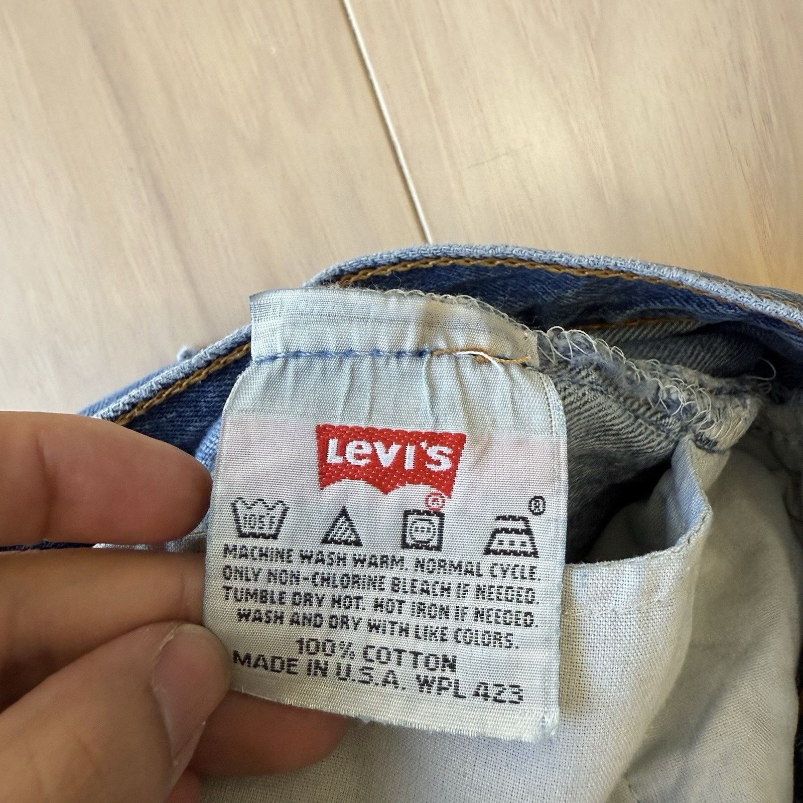 Levi's × Vintage Vintage Levis 501 Jeans 29 Blue 90s Medium Wash Made USA Size US 29 - 6 Thumbnail