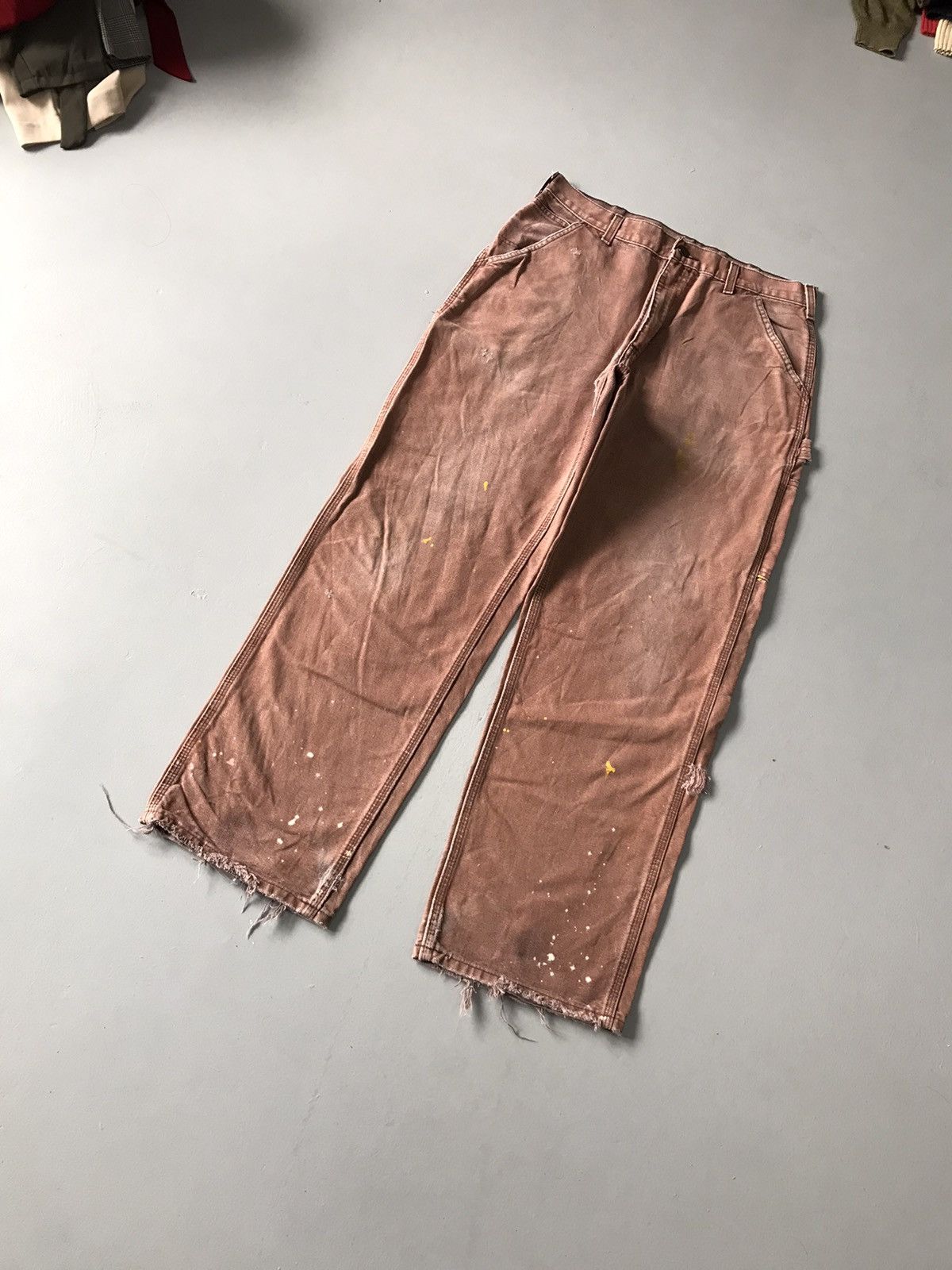 Carhartt Vintage Carhartt carpenter damaged workwear denim Size US 36 / EU 52 - 3 Thumbnail