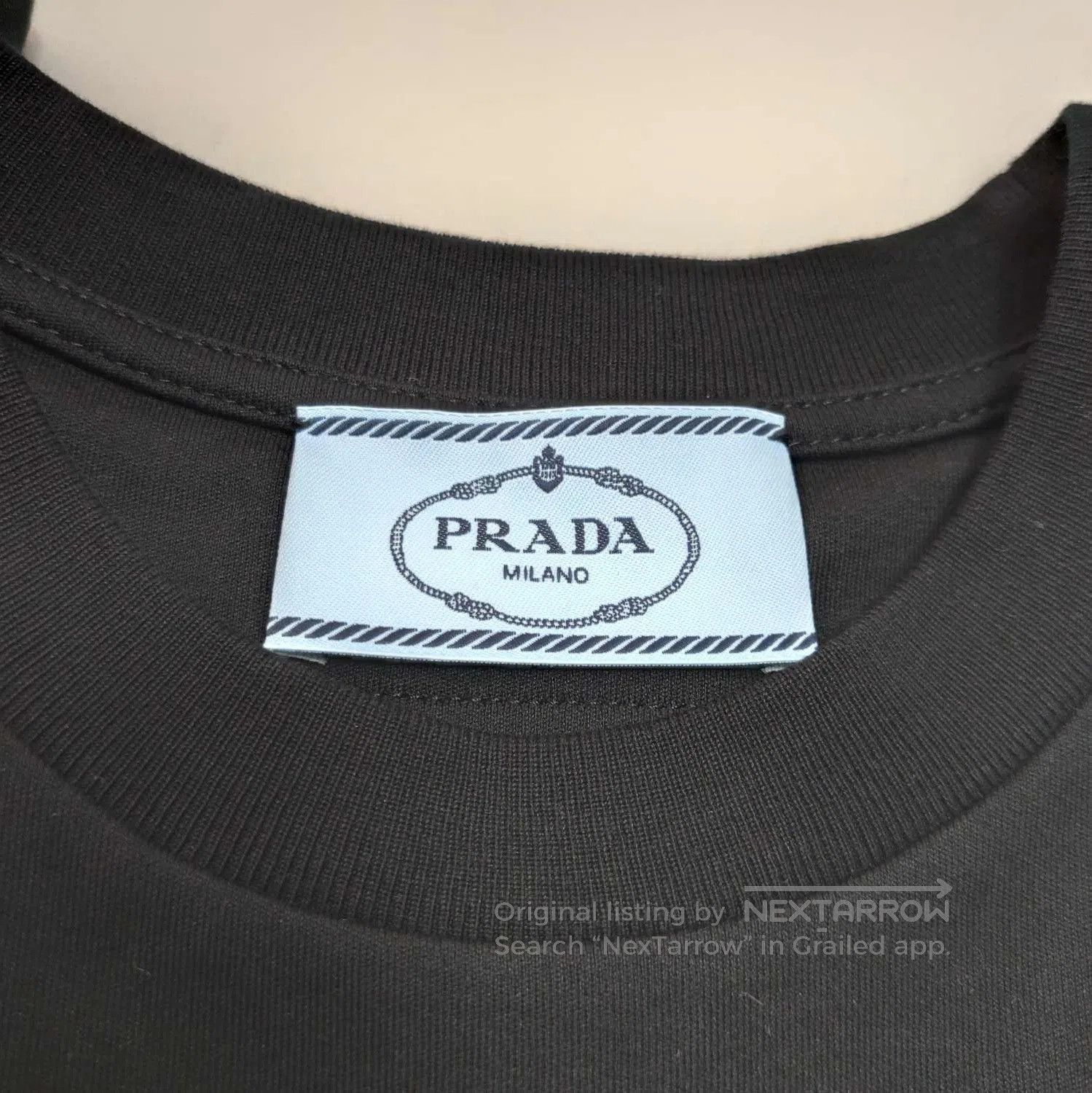 Prada Prada Classic Black Cotton T. Size S / US 4 / IT 40 - 3 Thumbnail