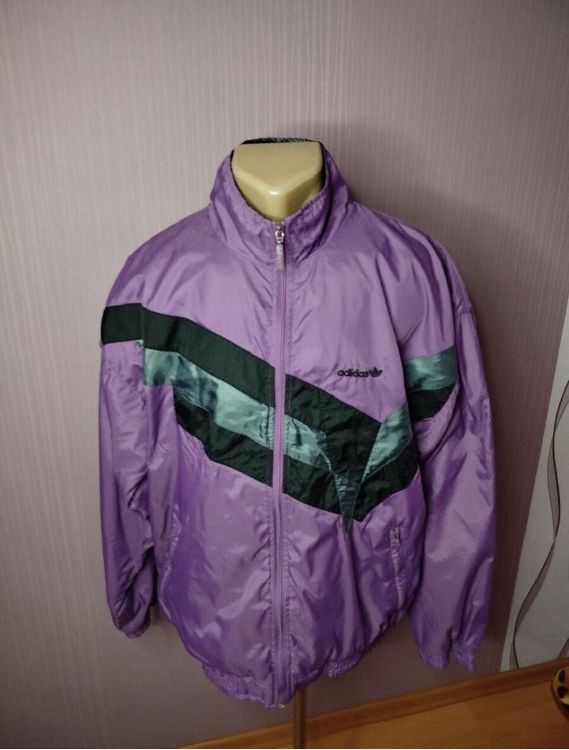 Adidas Adidas Vintage Purple Track Jacket Mens Large Shell Suit 90s Size US L / EU 52-54 / 3 - 1 Thumbnail