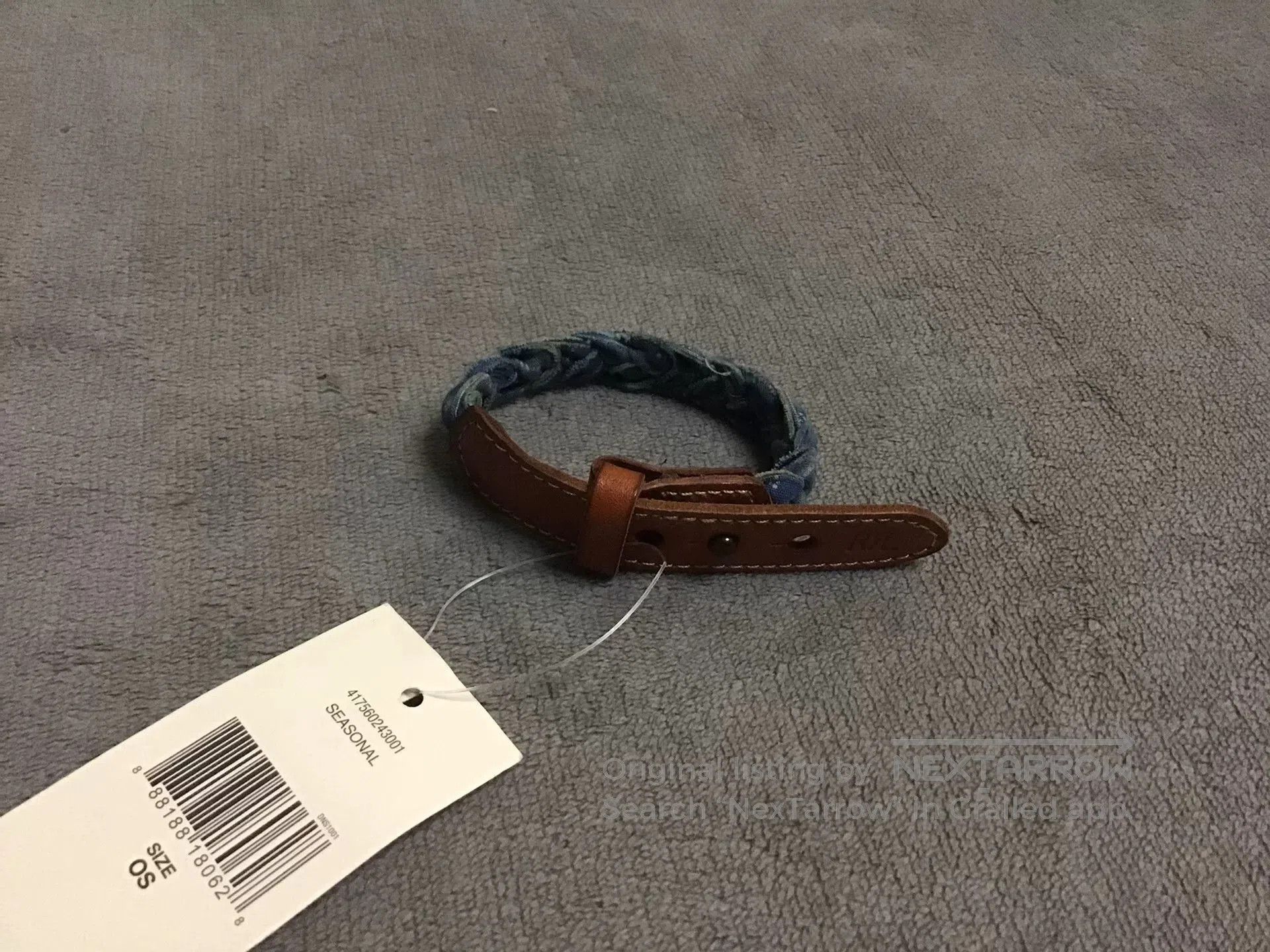 RRL Ralph Lauren RRL Double RL Blue Dyed Wristband. Size ONE SIZE - 5 Thumbnail