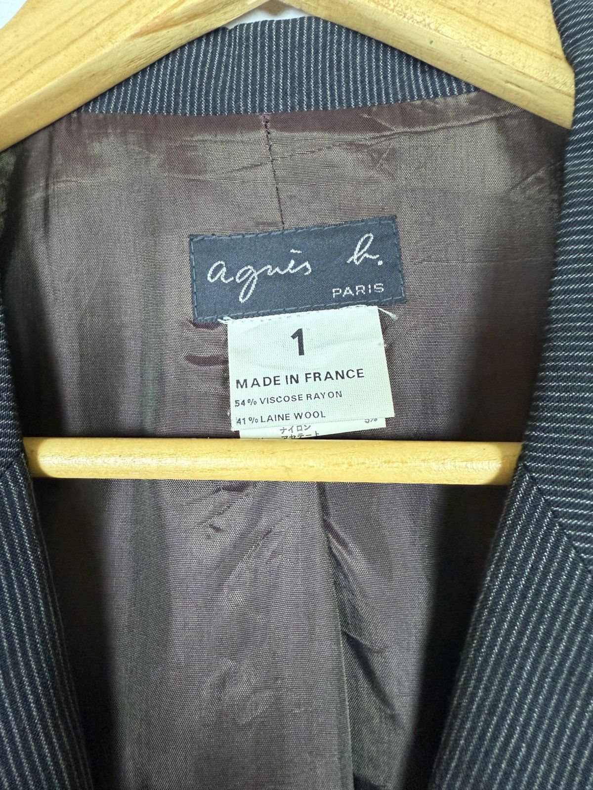 agnes b. Agnes b Double Breasted Blazer/Coat Size 36S - 6 Thumbnail