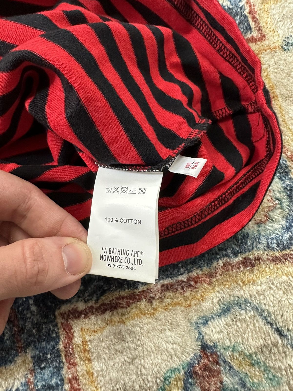 Aape Aape NWT Striped Logo T-shirt Lrge Size US L / EU 52-54 / 3 - 7 Thumbnail