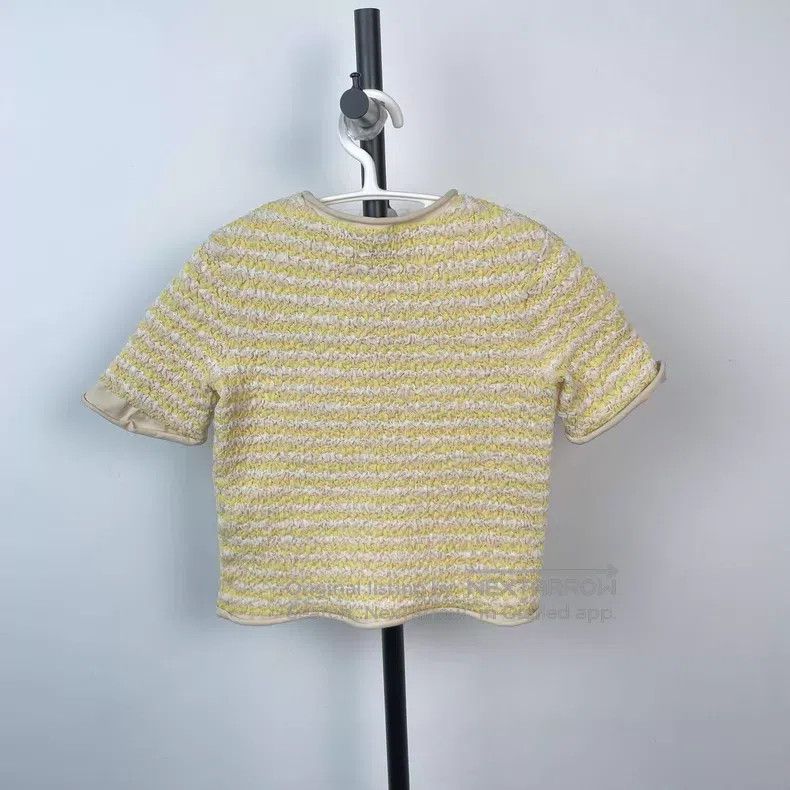 Louis Vuitton Louis Vuitton Pleated chick yellow stripe knit sweater Size M / US 6-8 / IT 42-44 - 2 Thumbnail