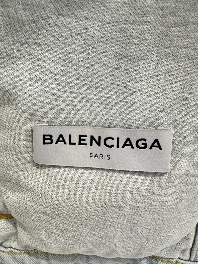 Balenciaga Balenciaga size 38 Light blue bow-tie denim jacket 2501-Nex Size US M / EU 48-50 / 2 - 7 Thumbnail