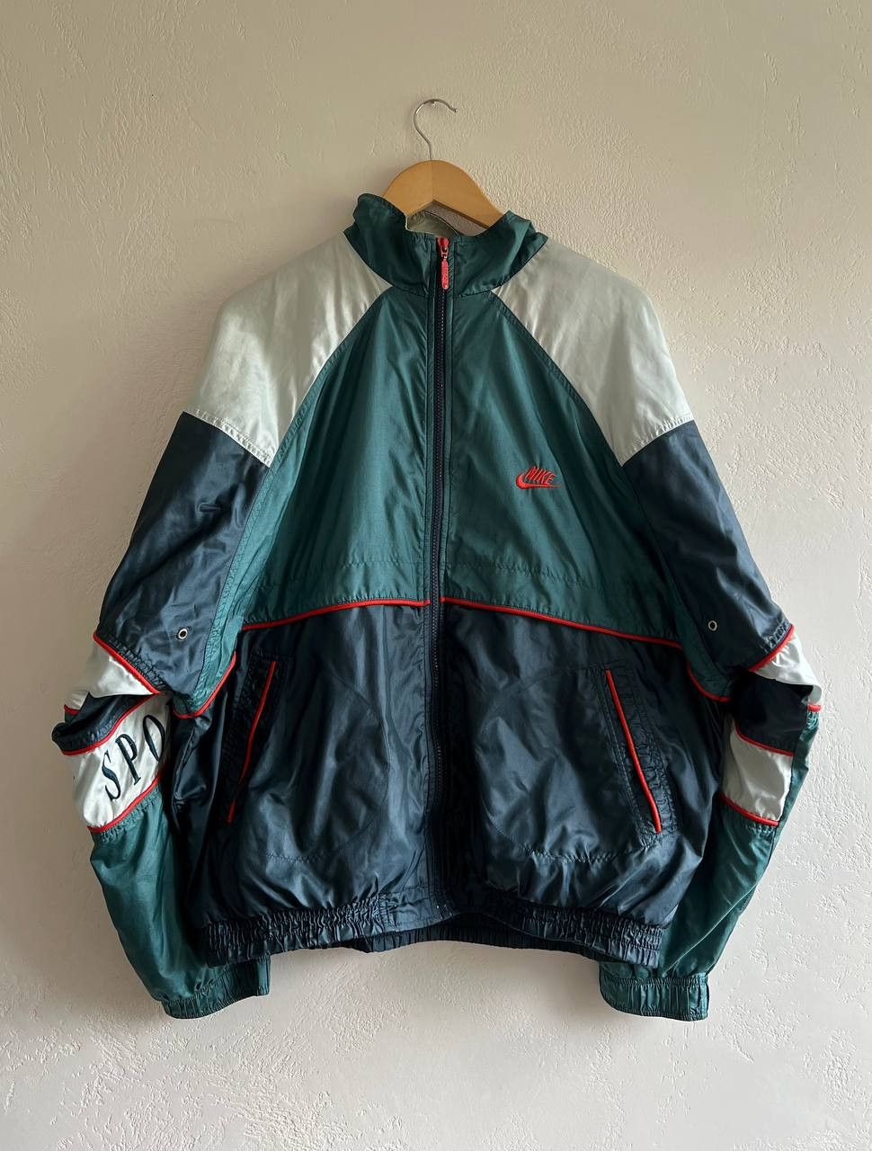 Nike Vintage Nike Just Do It Logo Light Nylon Track Jacket 90S Size US L / EU 52-54 / 3 - 1 Thumbnail