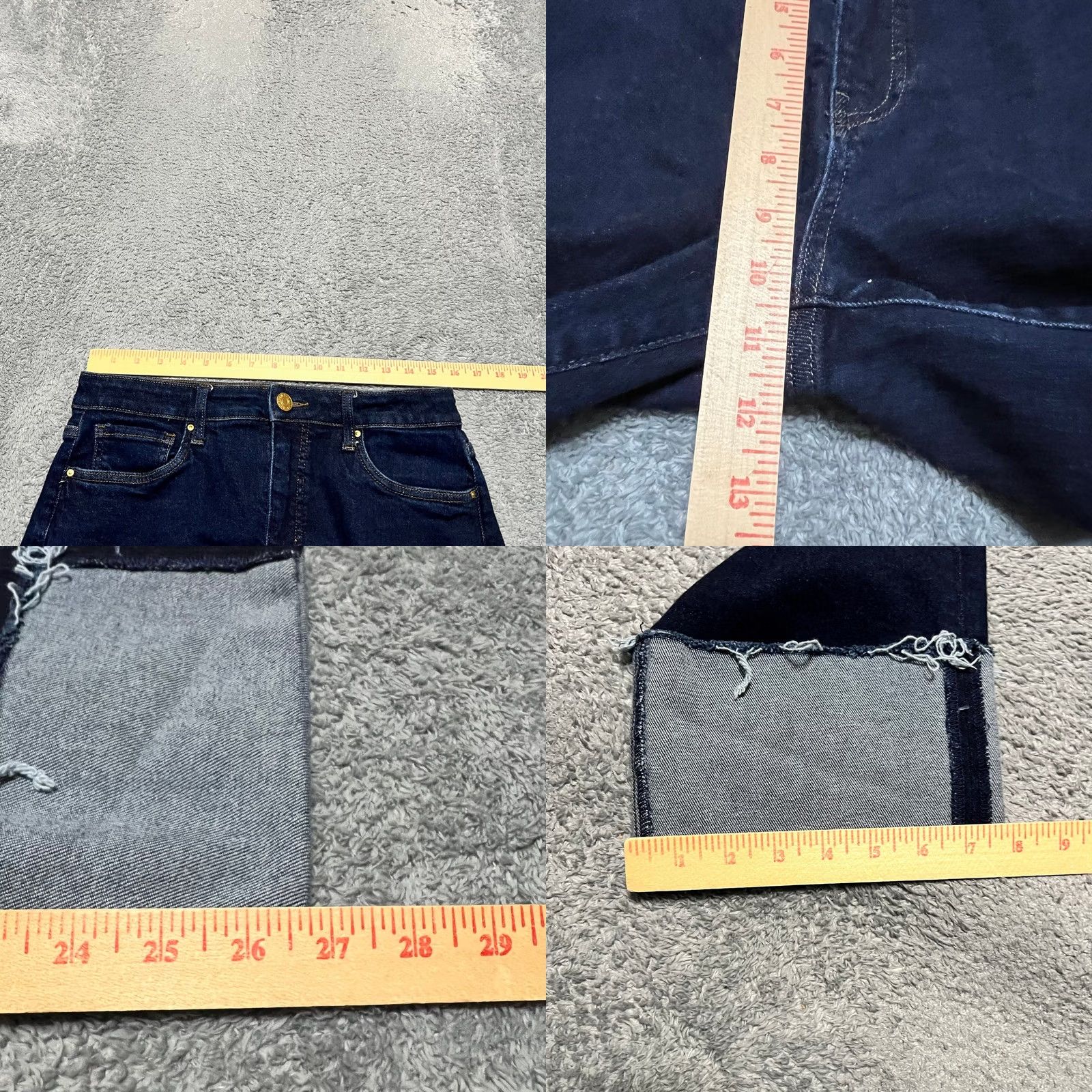 Vintage Kut from the Kloth Jeans Womens 4 FAY Fab Ab Straight Leg Blue Cuffed 31x26.5 Size 27" / US 4 / IT 40 - 8 Thumbnail