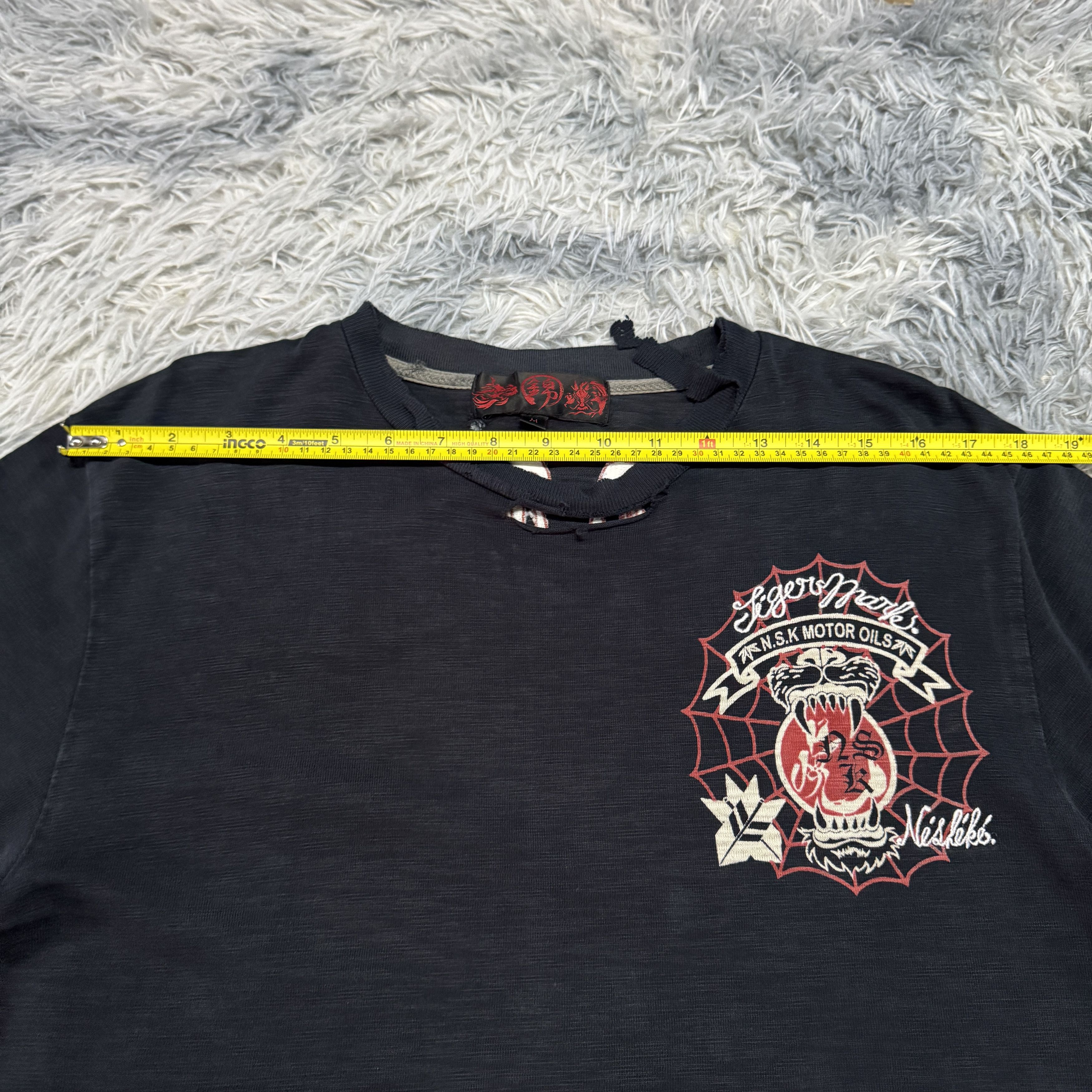 Vintage Rare Vintage Japanese Tiger Embroidered Sukajan Tshirt Size US M / EU 48-50 / 2 - 6 Thumbnail