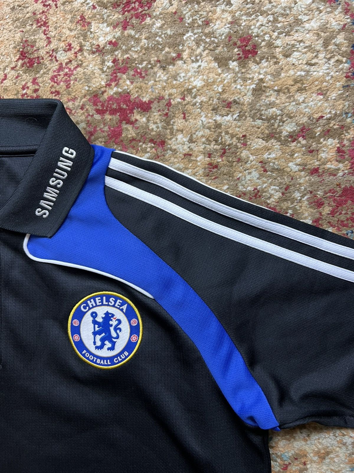 Adidas × Chelsea Soccer × Vintage 🦁 ADIDAS CHELSEA RETRO FOOTBALL SAMSUNG T-SHIRT Y2K Size US M / EU 48-50 / 2 - 3 Thumbnail