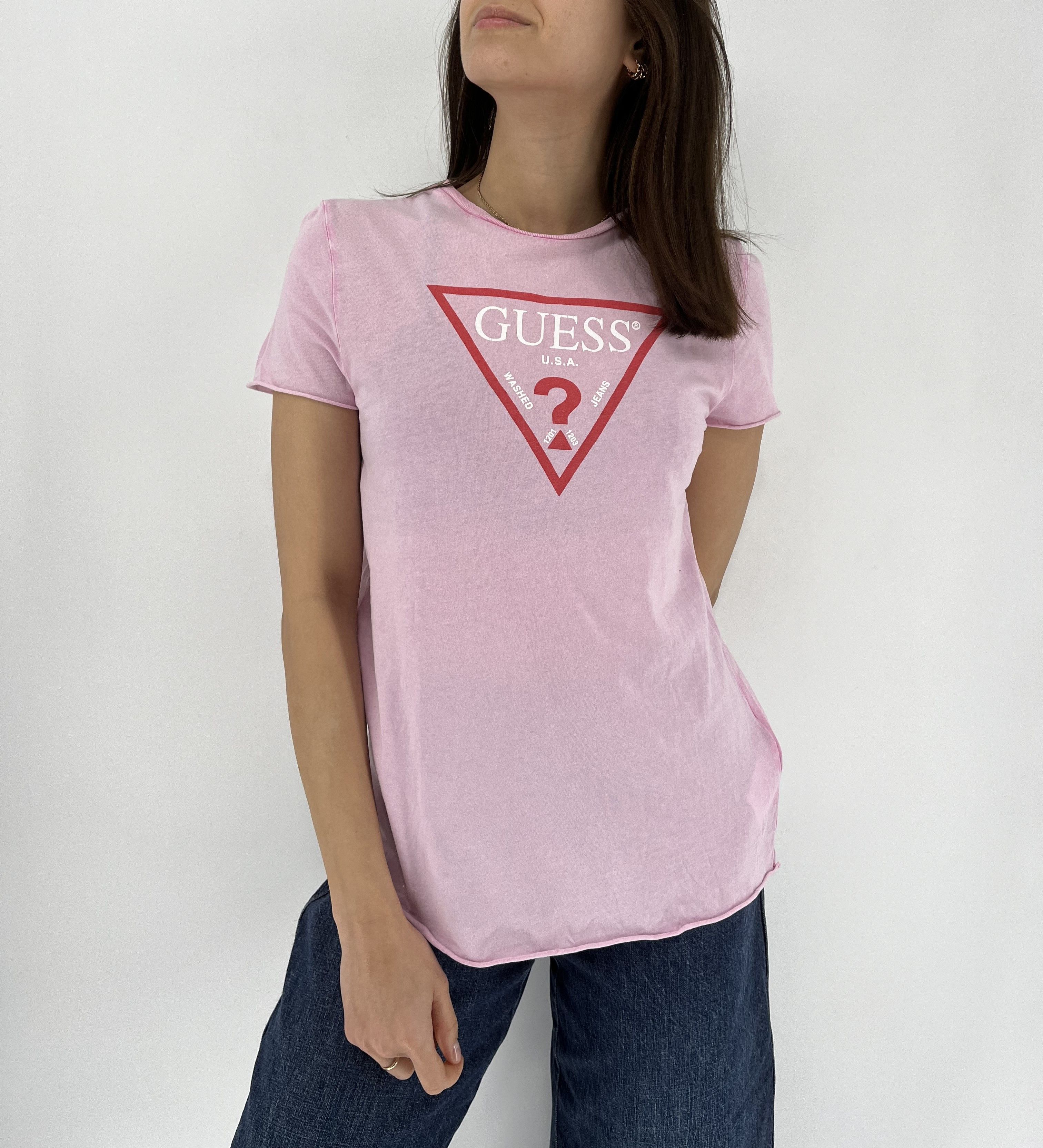 Guess × Vintage Guess Short Sleeve Tshirt Big Logo Spellout Jumpe Size M / US 6-8 / IT 42-44 - 3 Thumbnail