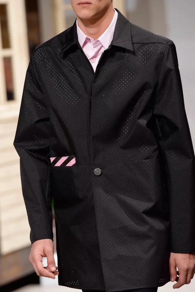 Raf Simons Raf Simons SS14 show-up laser punched wool jacket Size US S / EU 44-46 / 1 - 6 Thumbnail