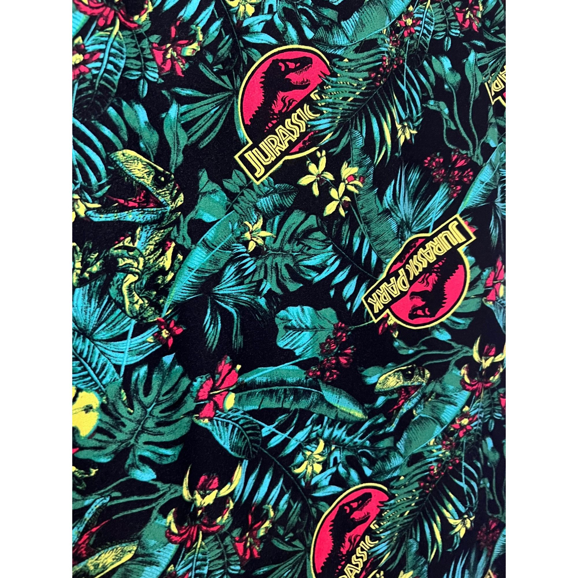 Vintage Jurassic Park Mens Classic Logo All Over Hawaiian Print Butt Size US M / EU 48-50 / 2 - 7 Thumbnail