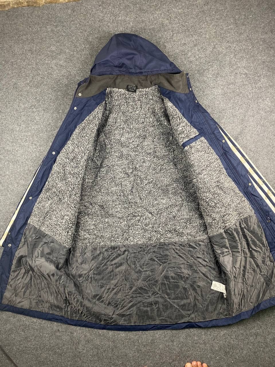 Adidas adidas long jacket sherpa lining nice design Size US M / EU 48-50 / 2 - 7 Thumbnail