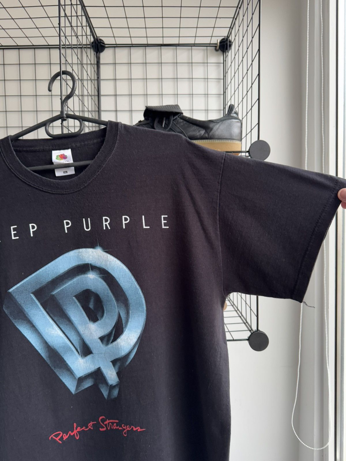 Band Tees × Vintage VINTAGE DEEP PURPLE PERFECT STRANGER TEE Size US XL / EU 56 / 4 - 3 Thumbnail