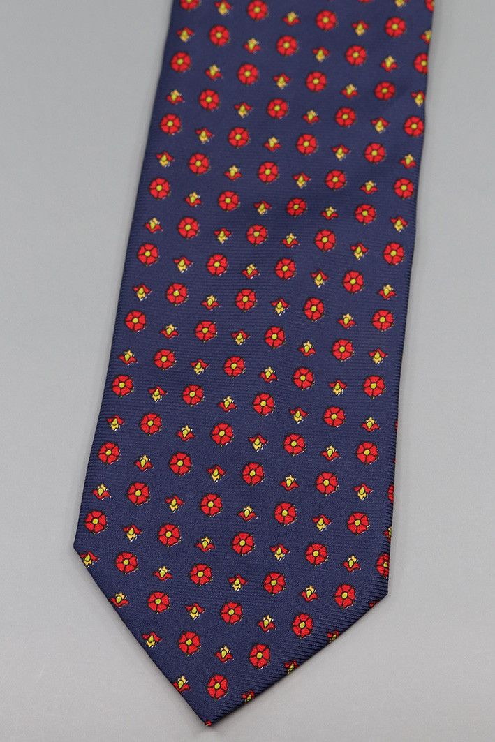 pandora Vintage Pandora Silk Tie – Red Floral Pattern Size ONE SIZE - 1 Thumbnail
