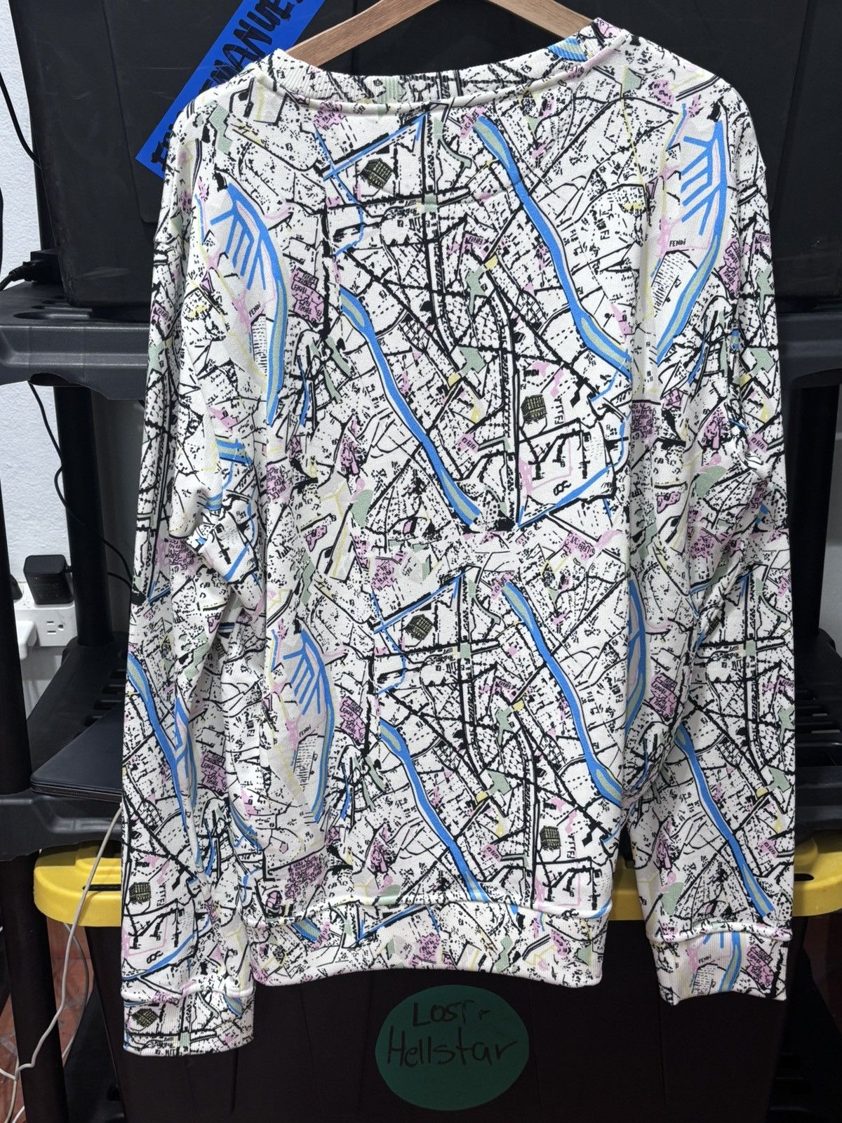 Fendi Fendi Roma Map Logo Sweatshirt Size US XL / EU 56 / 4 - 4 Thumbnail