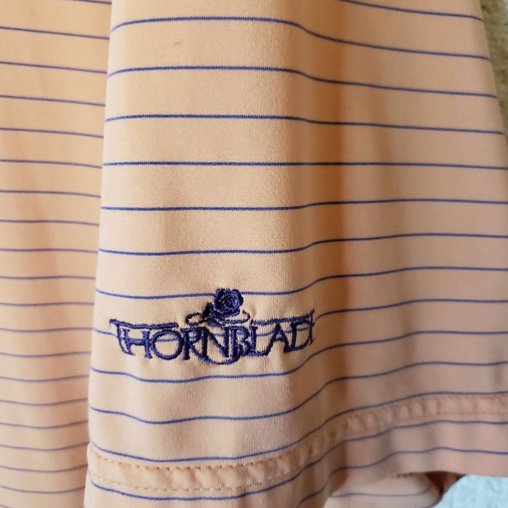Peter Millar Peter Millar Summer Comfort Polo Shirt Mens L Striped Coral Golf Size US L / EU 52-54 / 3 - 5 Thumbnail