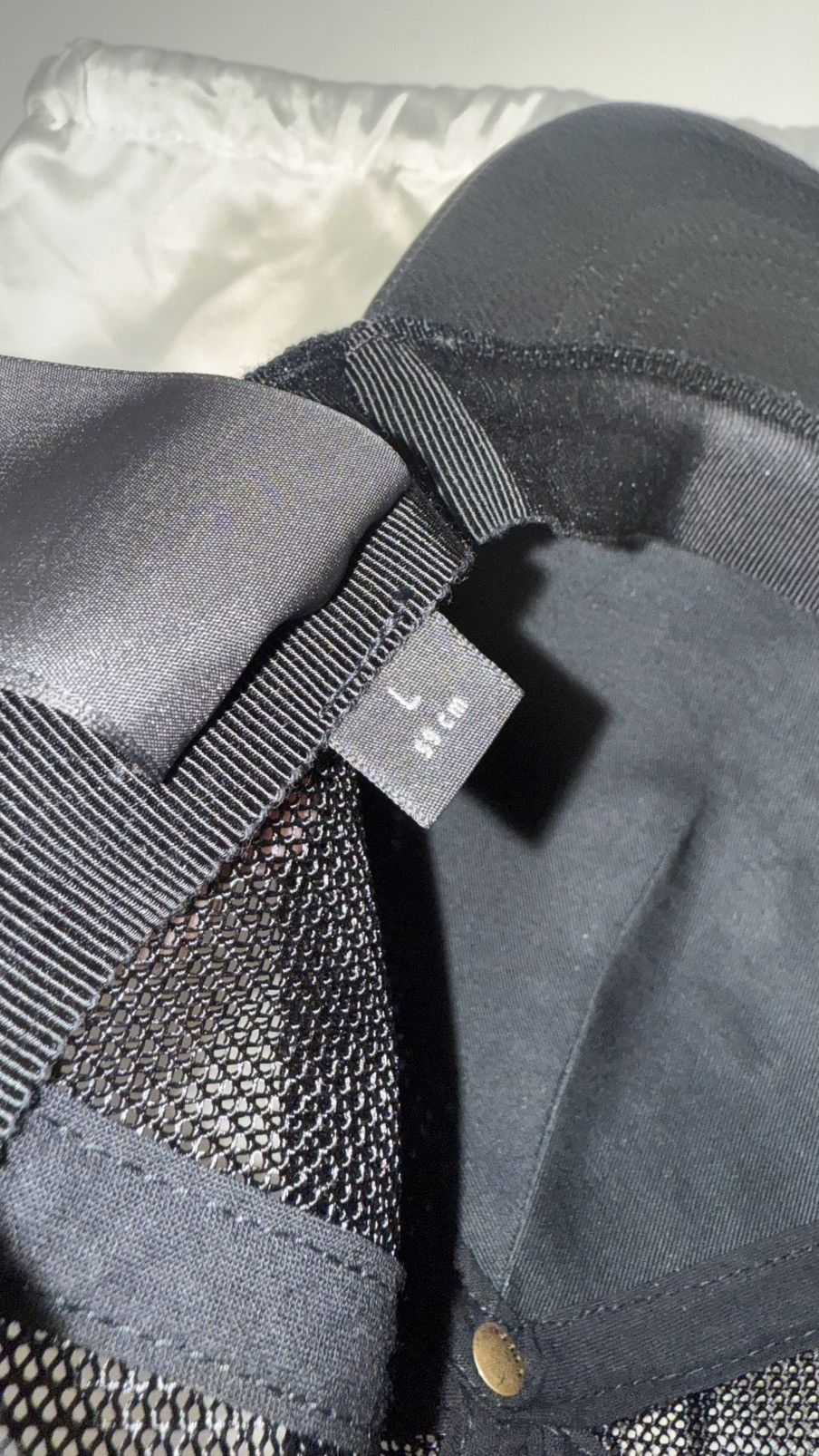 Gucci Gucci leather/mesh hat (Large 59cm) Size ONE SIZE - 6 Thumbnail