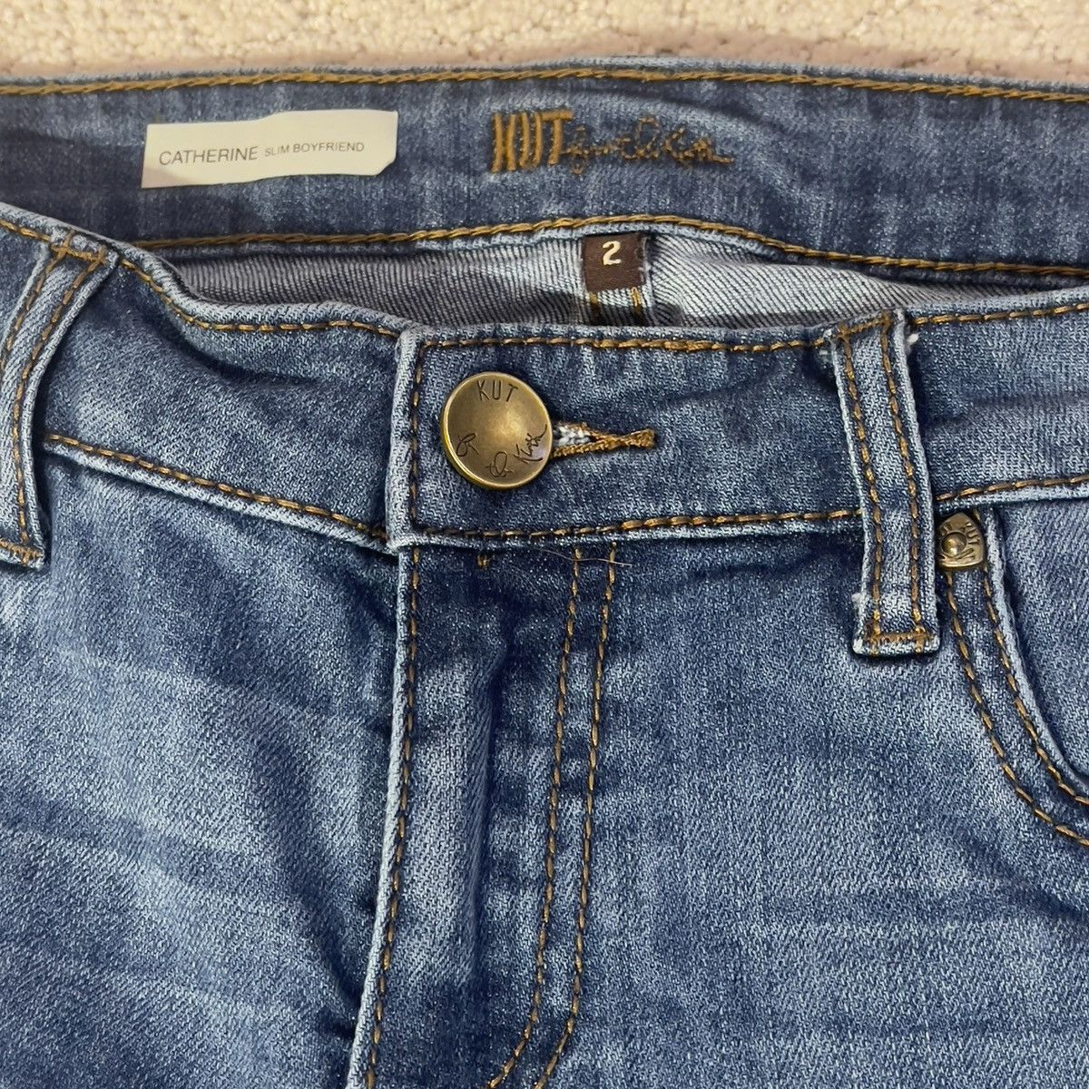Other Kut from the Kloth Catherine Slim Boyfriend Straight Leg Size 26" / US 2 / IT 38 - 7 Thumbnail