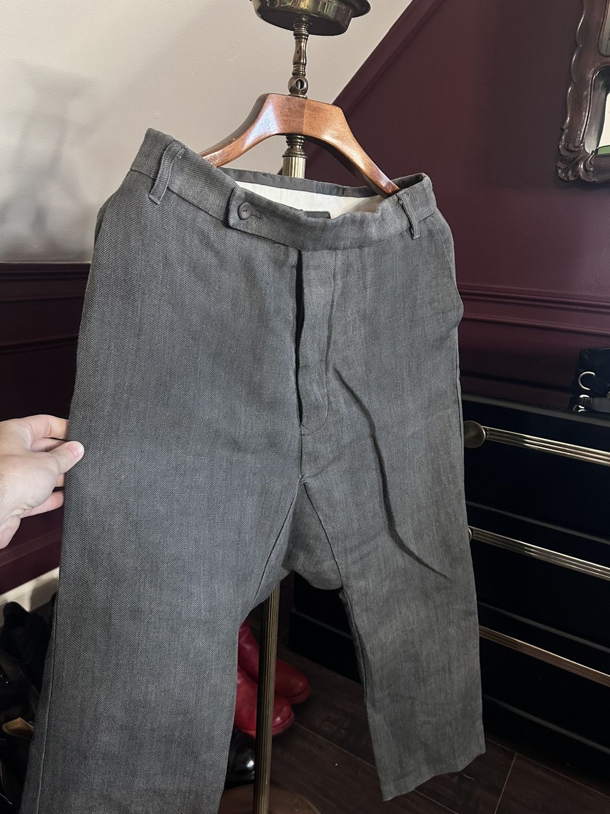 Rick Owens HEMP knit rare early drop crotch pants Olmar & Mirta Size US 31 - 2 Thumbnail