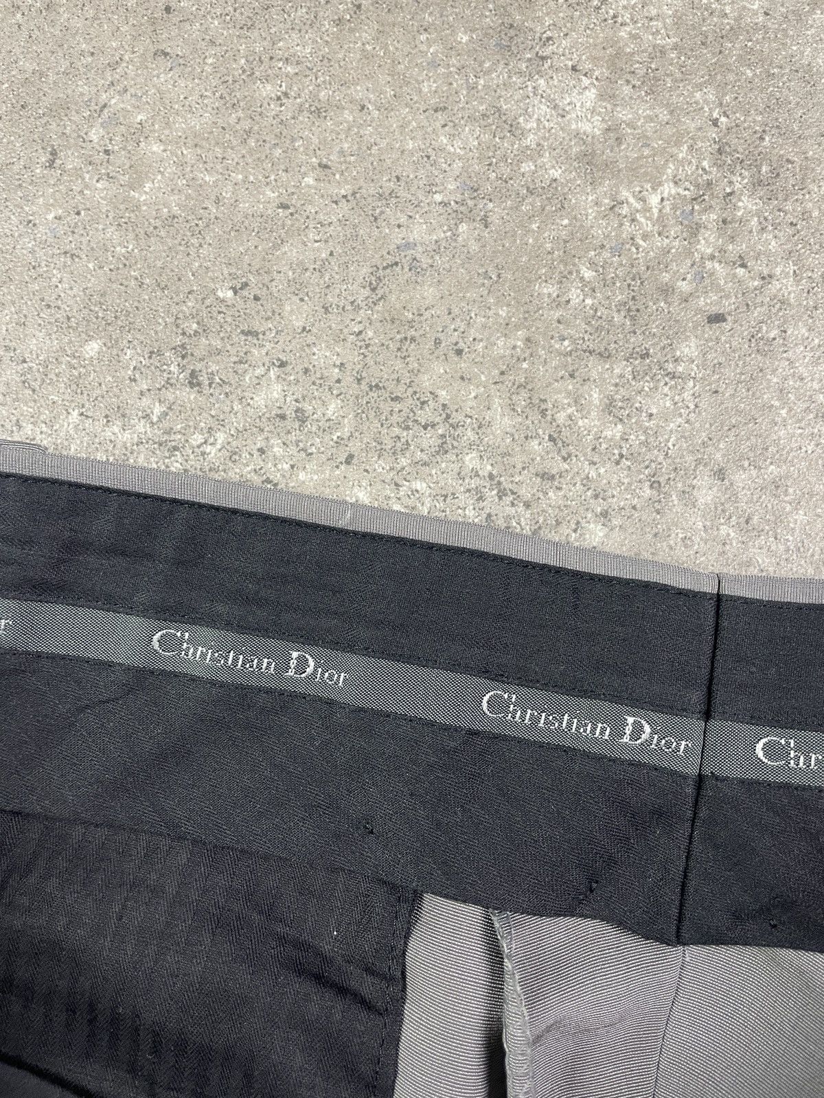 Dior × Vintage Vintage 2000s Dior Silver Flared Formal Pants Size US 34 / EU 50 - 2 Thumbnail