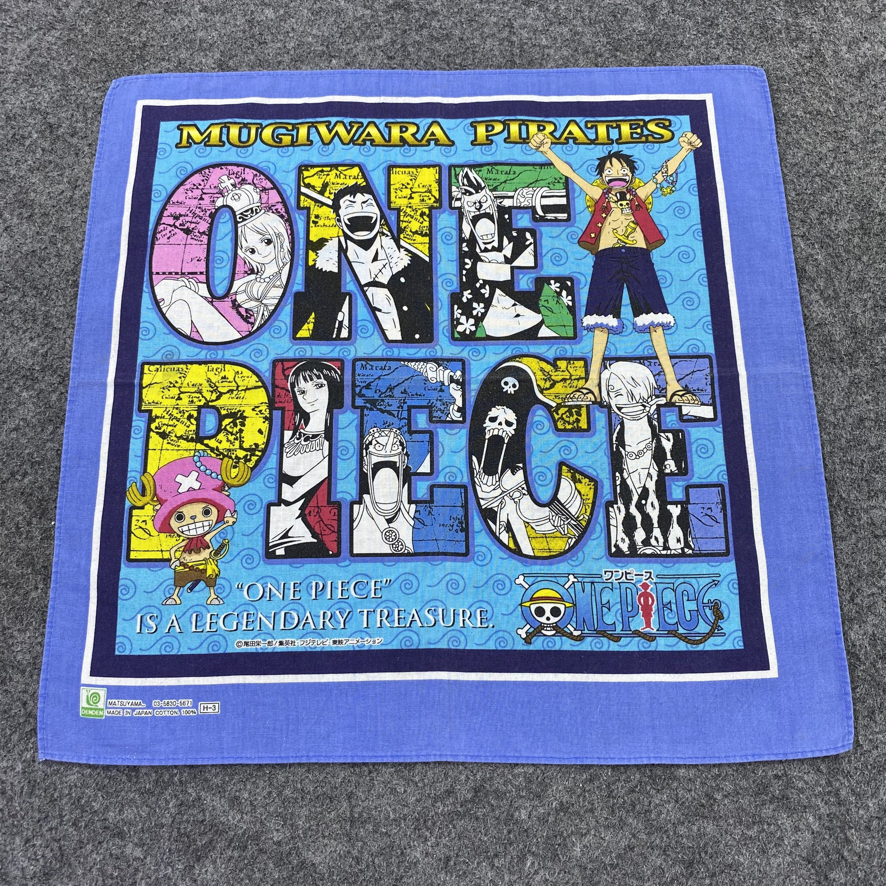 Anime ONE PIECE by Matsuyama Made Japan Handkerchief Bandana-B1442 Size ONE SIZE - 1 Thumbnail