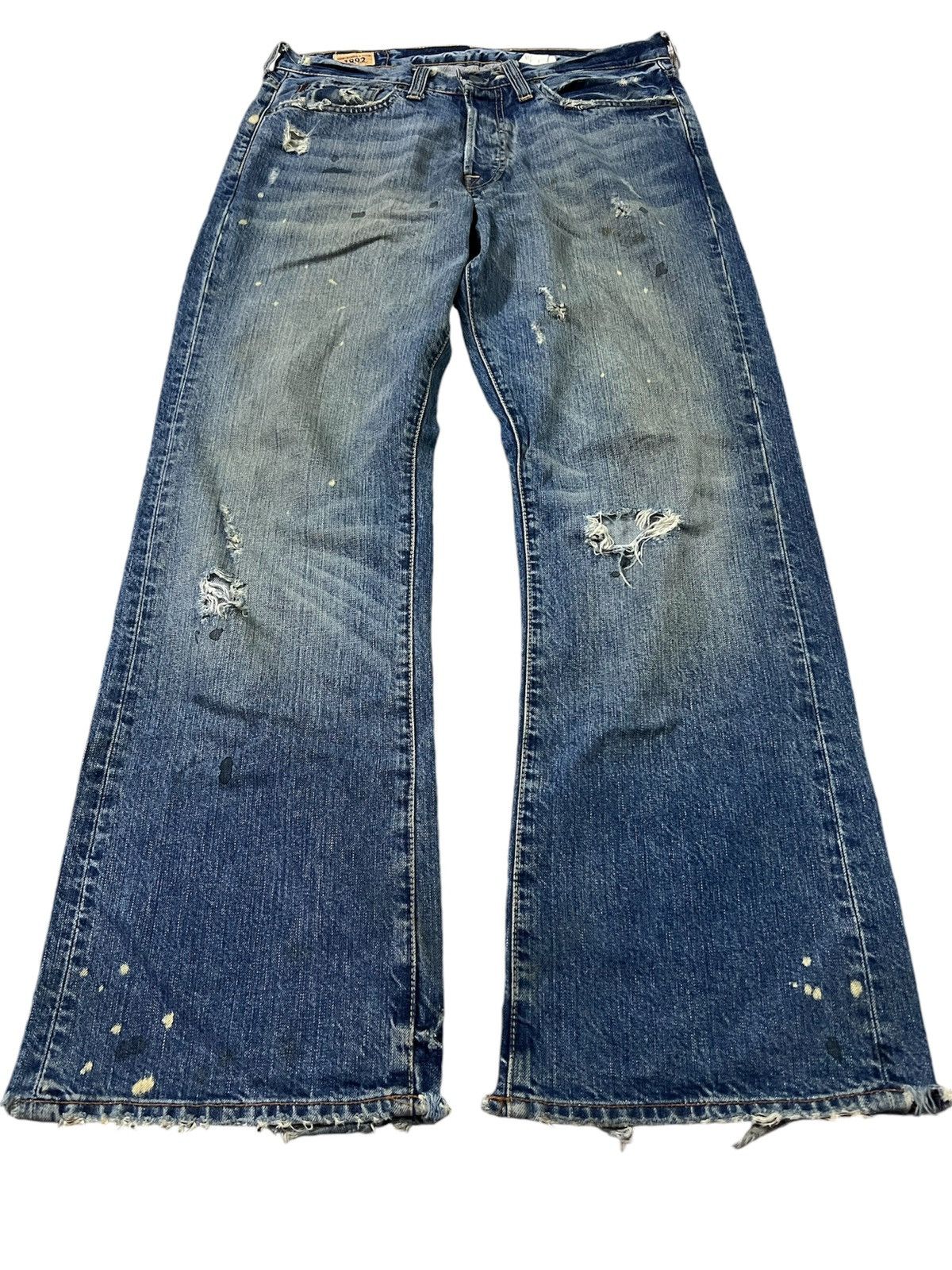 Abercrombie & Fitch 💥FLARE💥VTG ABERCROMBIE & FITCH FLARE RIPPED JEANS VERY RARE Size US 32 / EU 48 - 1 Thumbnail