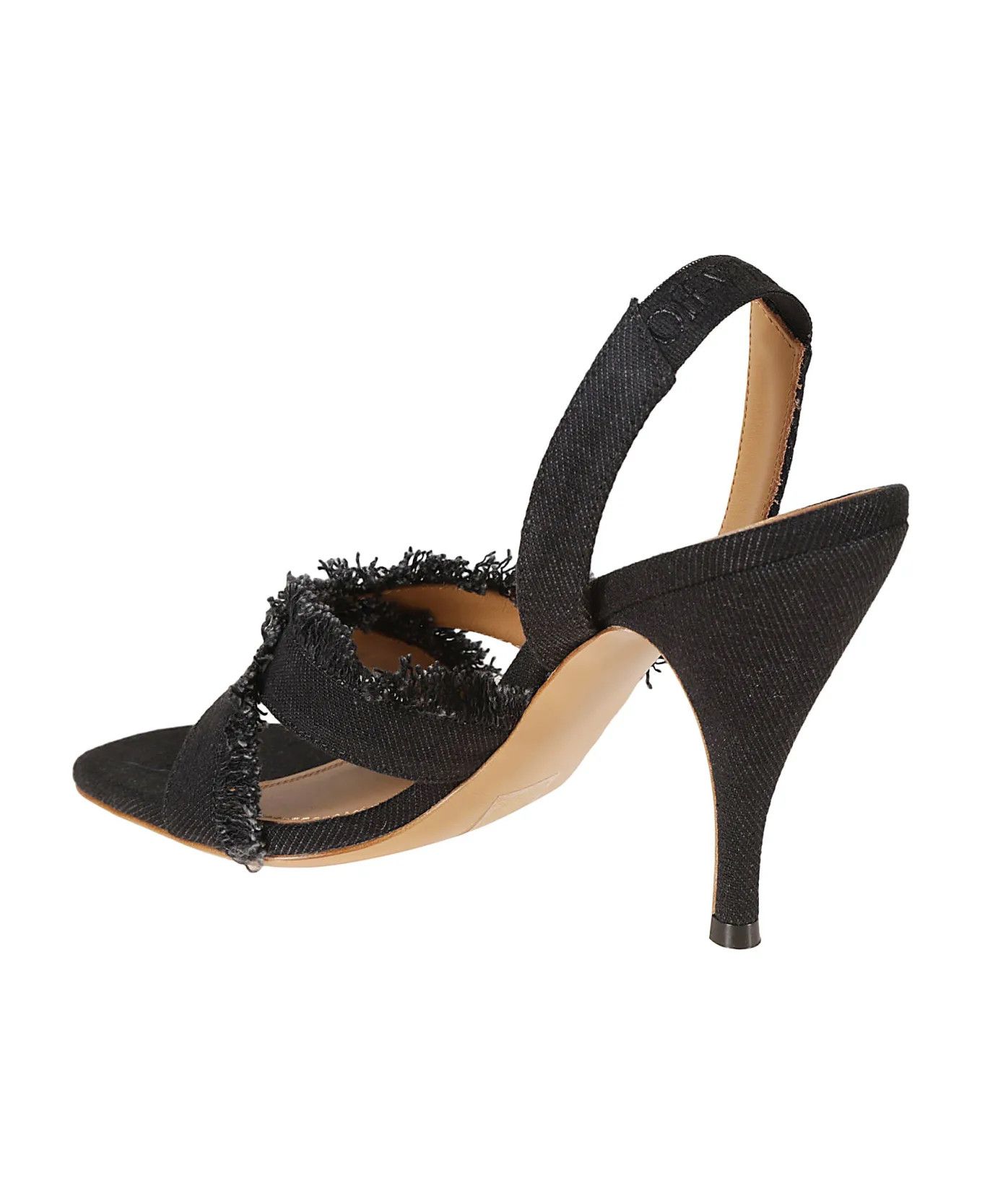 Off-White o1y1225 Ankle Strap Sandals in Black Size US 10 / IT 40 - 2 Thumbnail