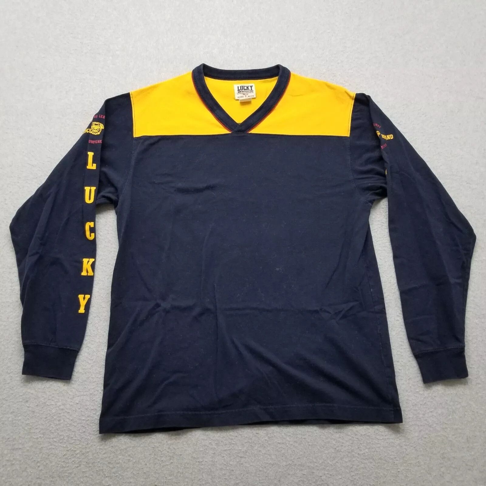 Lucky Brand Vintage Lucky Brand Shirt Mens Small Oversized Arm Print Size US S / EU 44-46 / 1 - 1 Thumbnail