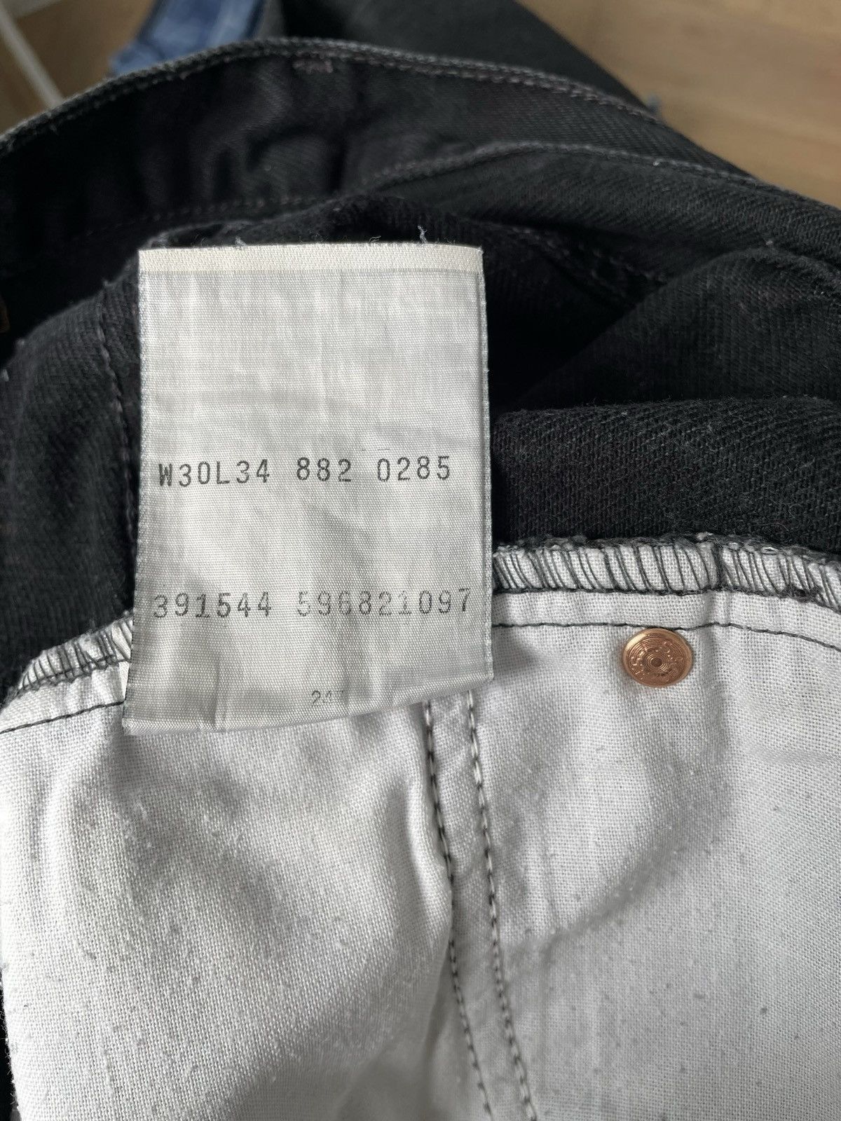 Levi's × Vintage Levi’s Vintage 80s Black Denim Jeans Trousers Orange Tab Size US 30 / EU 46 - 10 Thumbnail