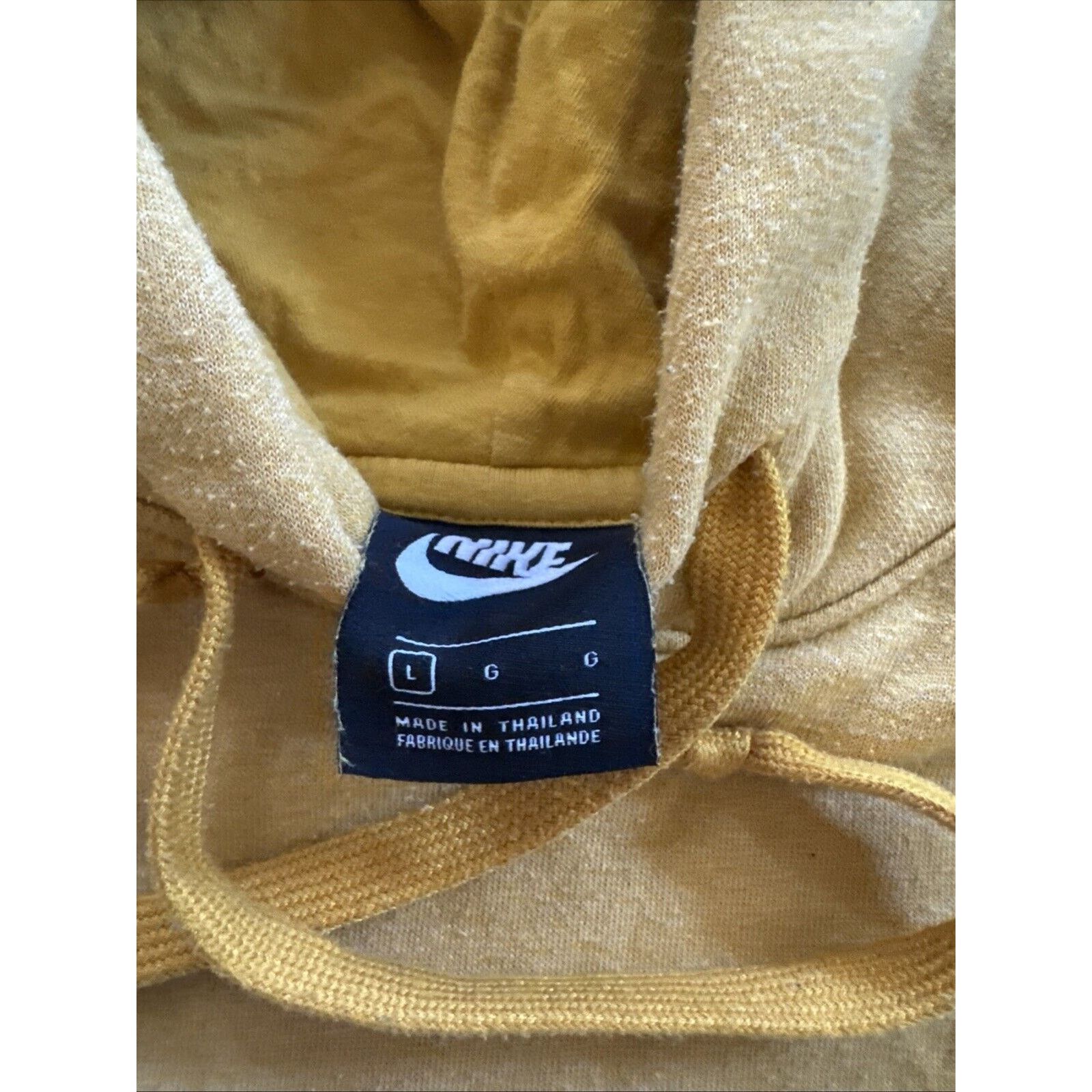 Nike Nike Unisex L In Men’s Yellow Center Swoosh Hoodie Size US L / EU 52-54 / 3 - 5 Thumbnail