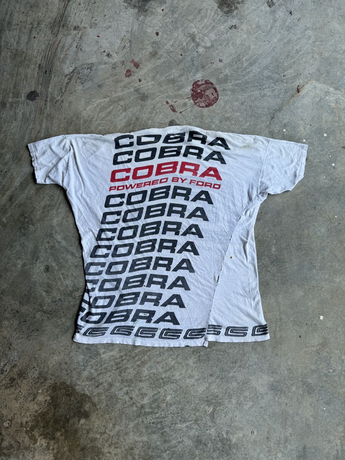 Ford *RARE* CARROLL SHELBY ENTERPRISES VINTAGE T SHIRT COBRA FORD Size US XXL / EU 58 / 5 - 12 Thumbnail