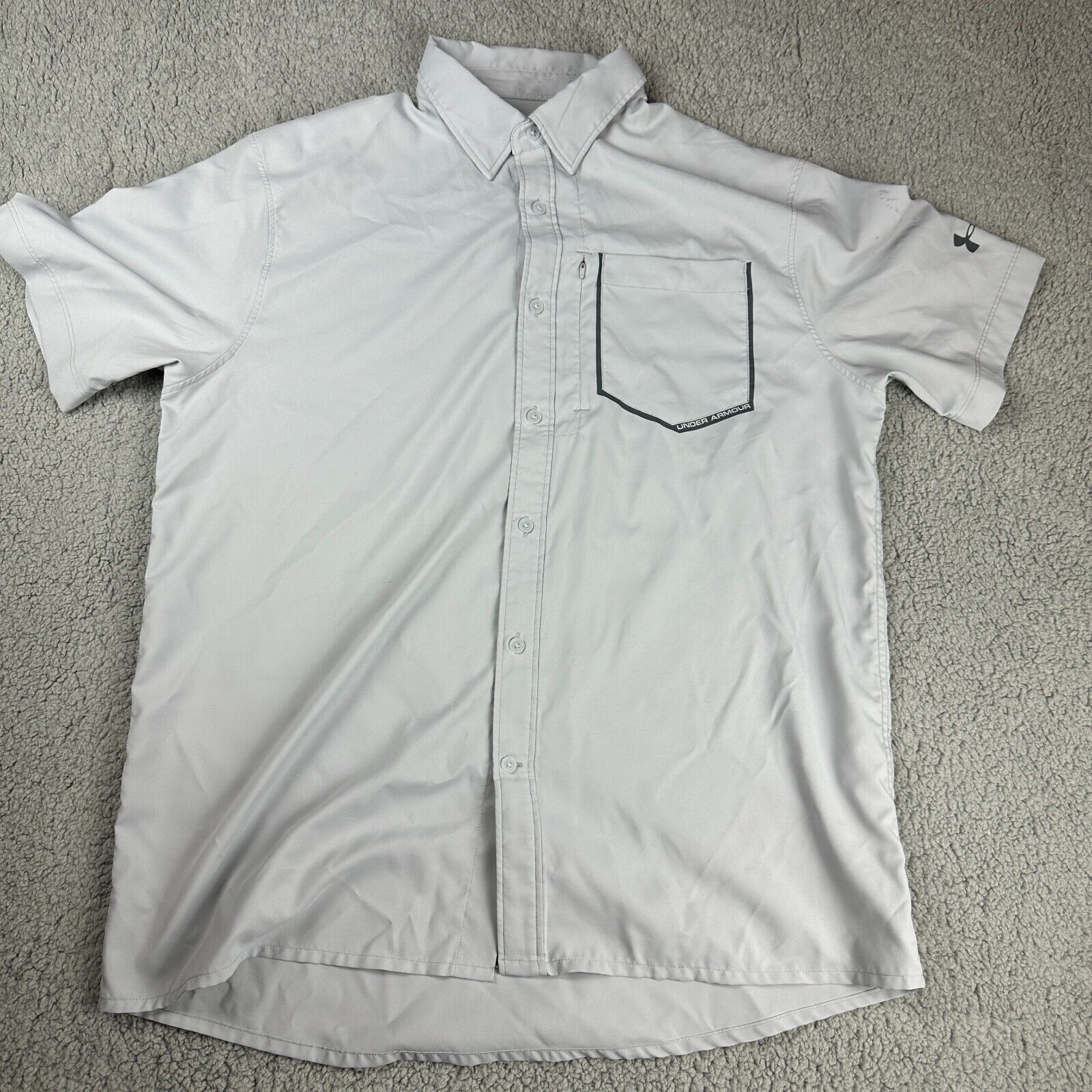 Under Armour Under Armour UA Mens Large Fitted Tech Performance Golf Polo Size US L / EU 52-54 / 3 - 1 Thumbnail